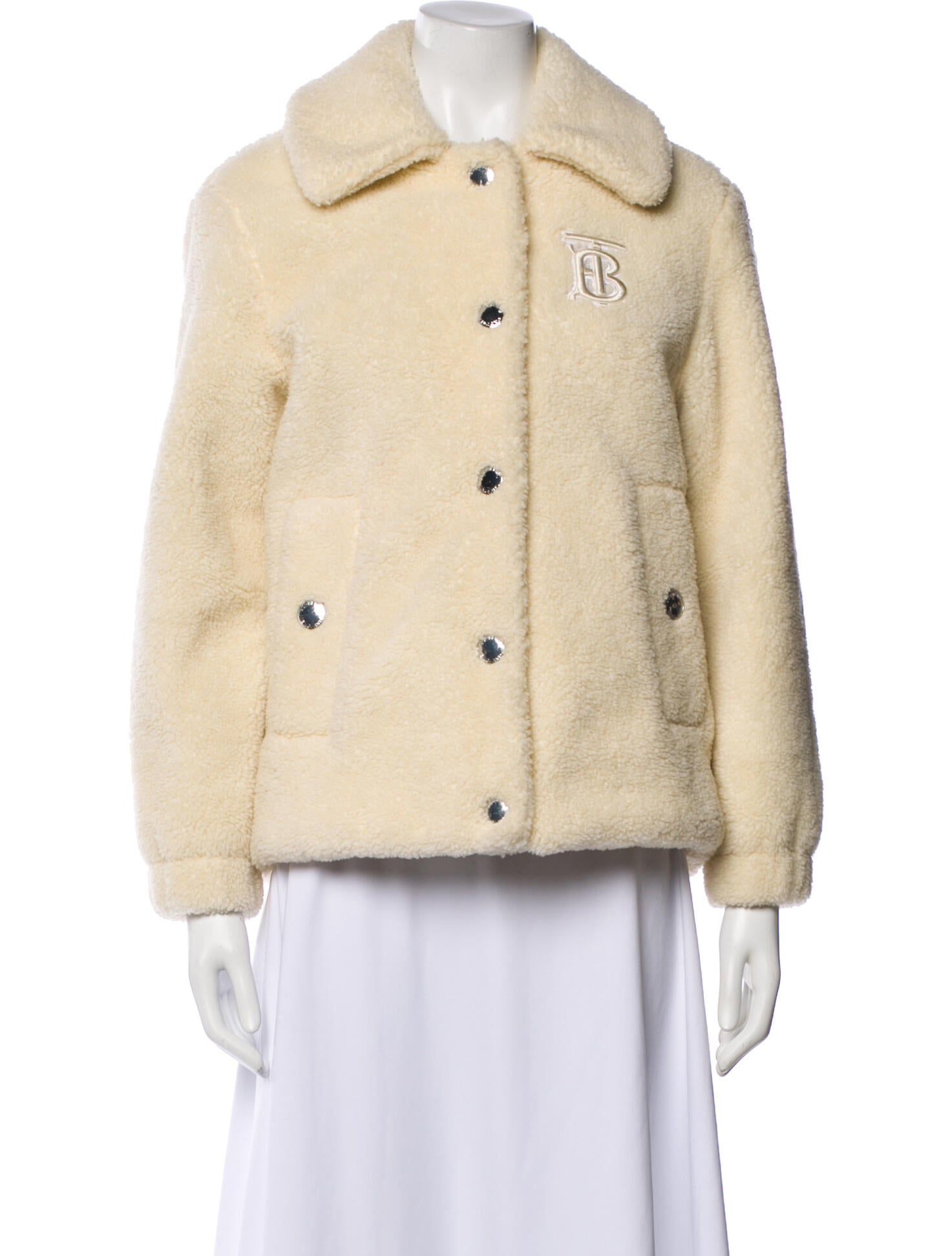 Burberry Wool Faux Fur Jacket
