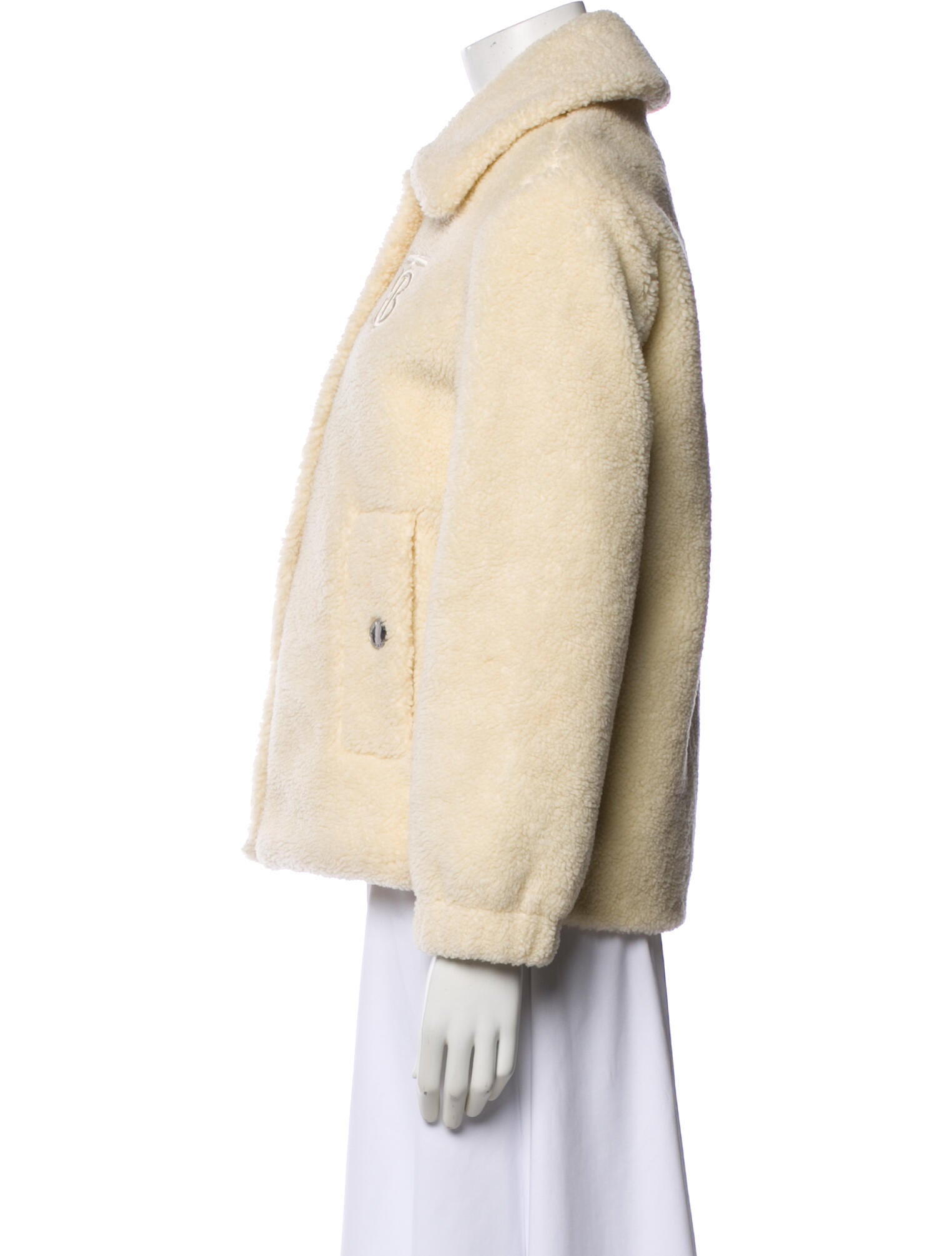 Burberry Wool Faux Fur Jacket