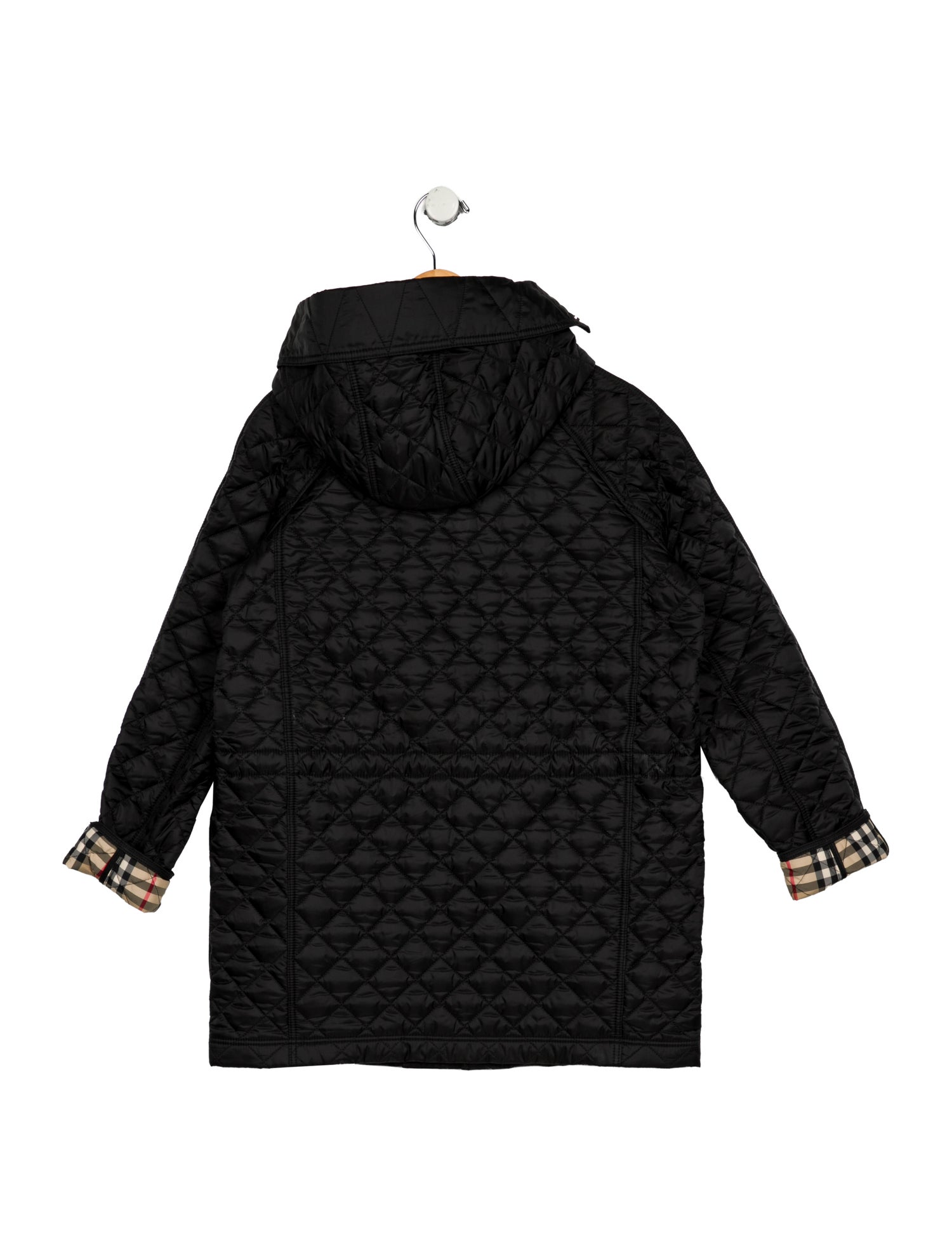 Burberry Black quilted causal jacket with zip closure