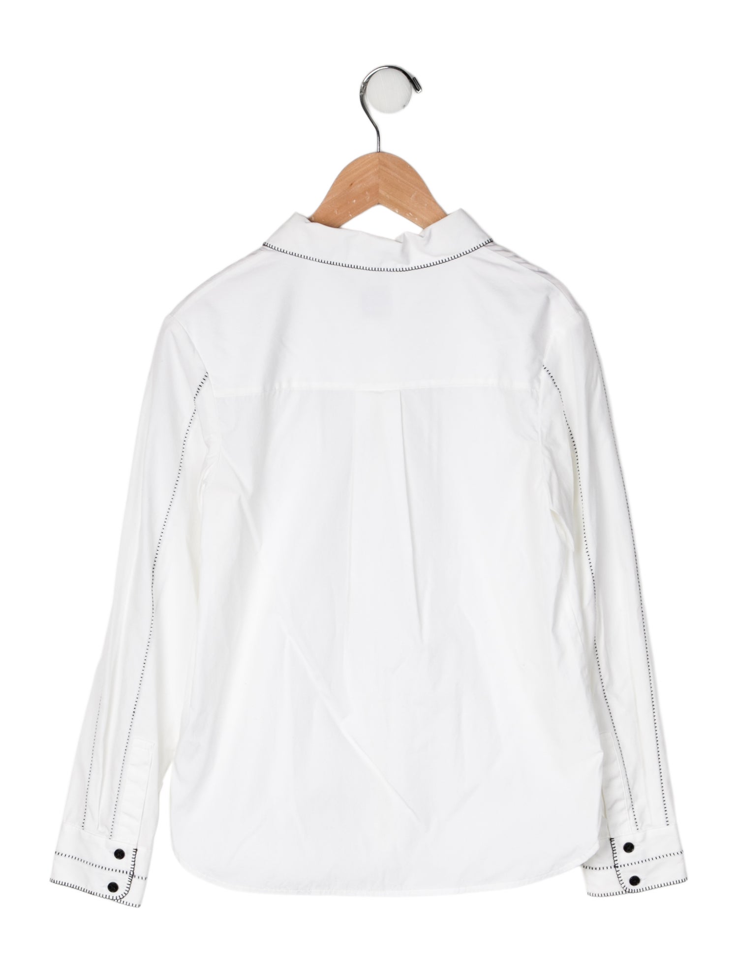 Burberry Solid Collared Dress Top