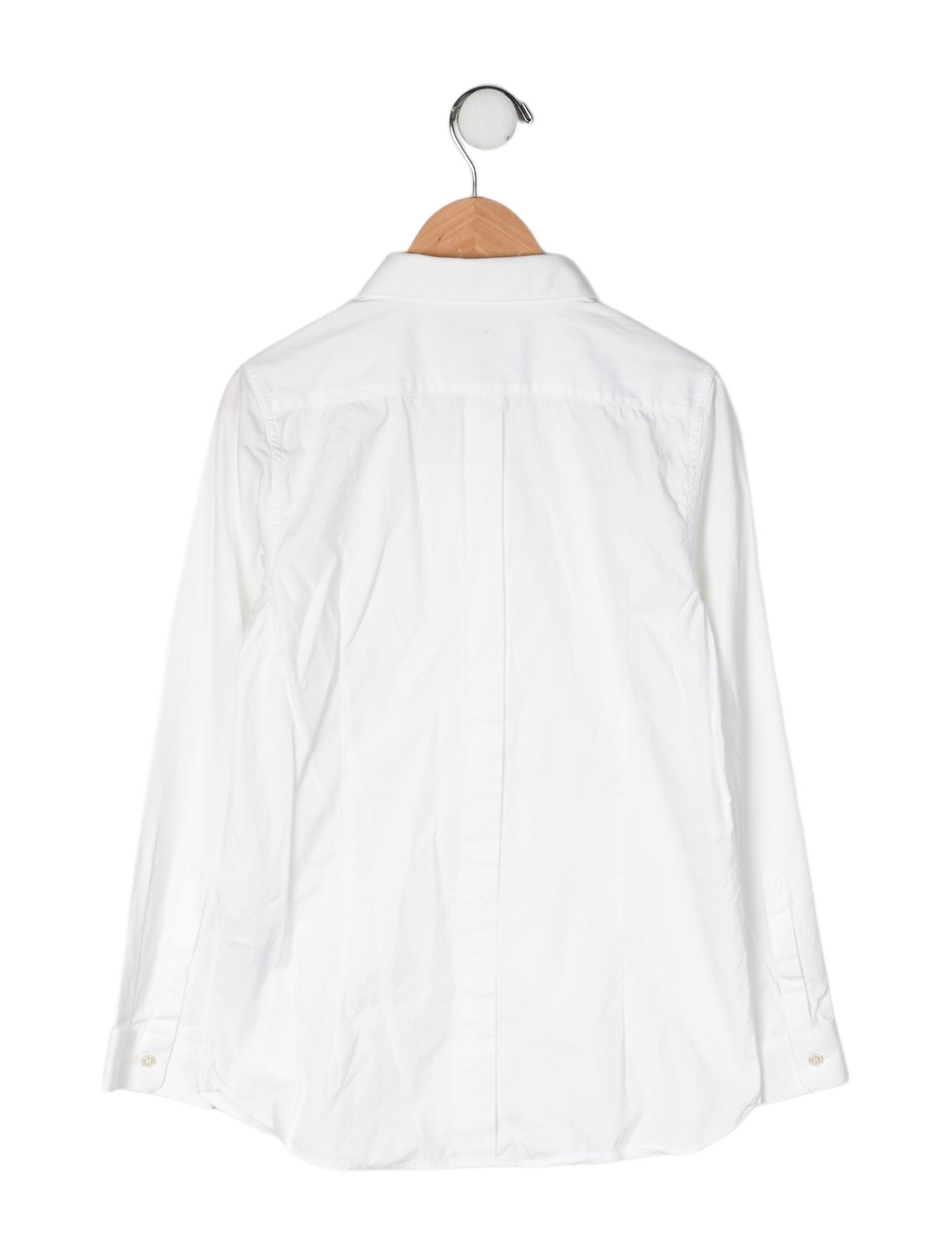 Burberry Solid Collared Dress Top