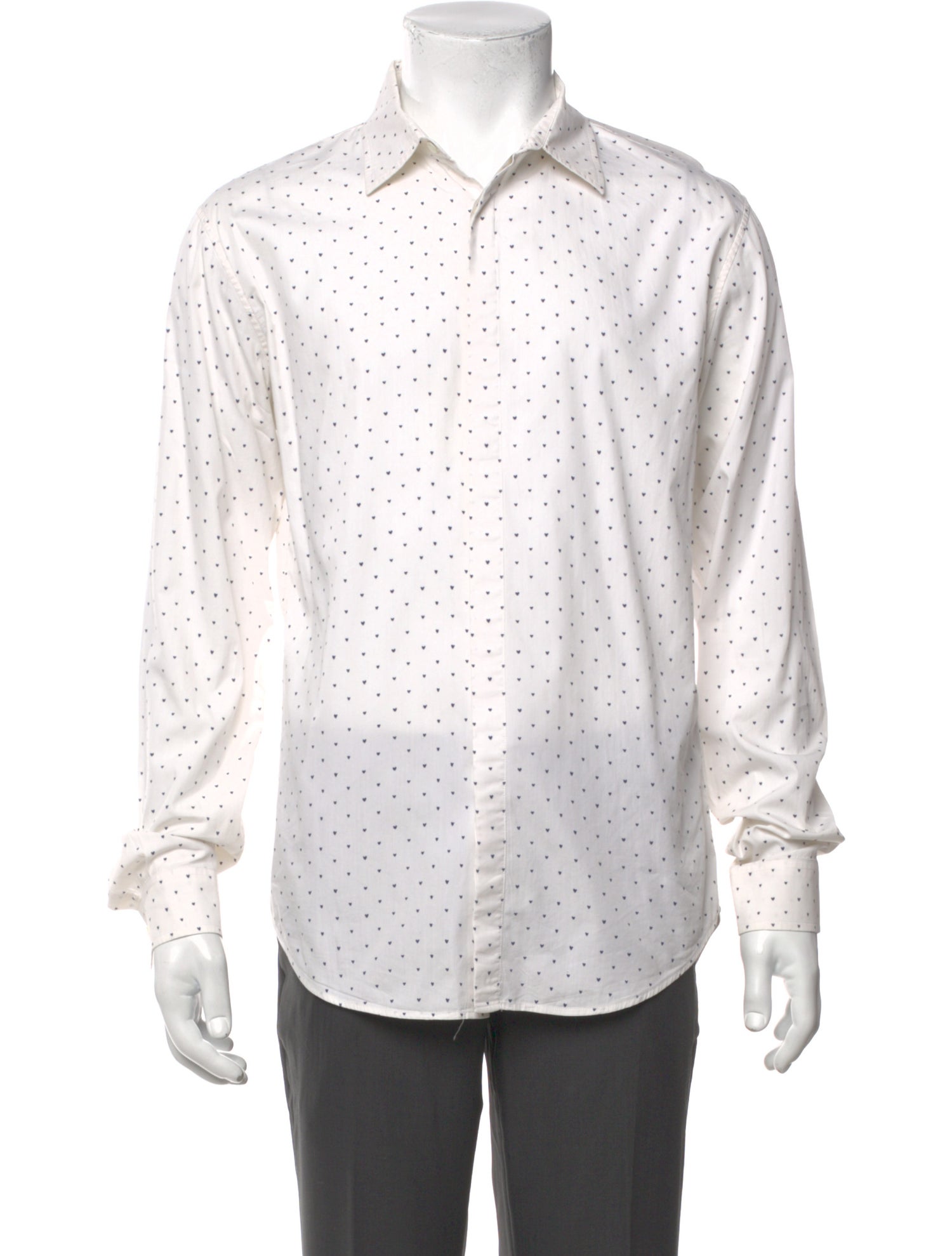 Burberry London Printed Long Sleeve Dress Shirt