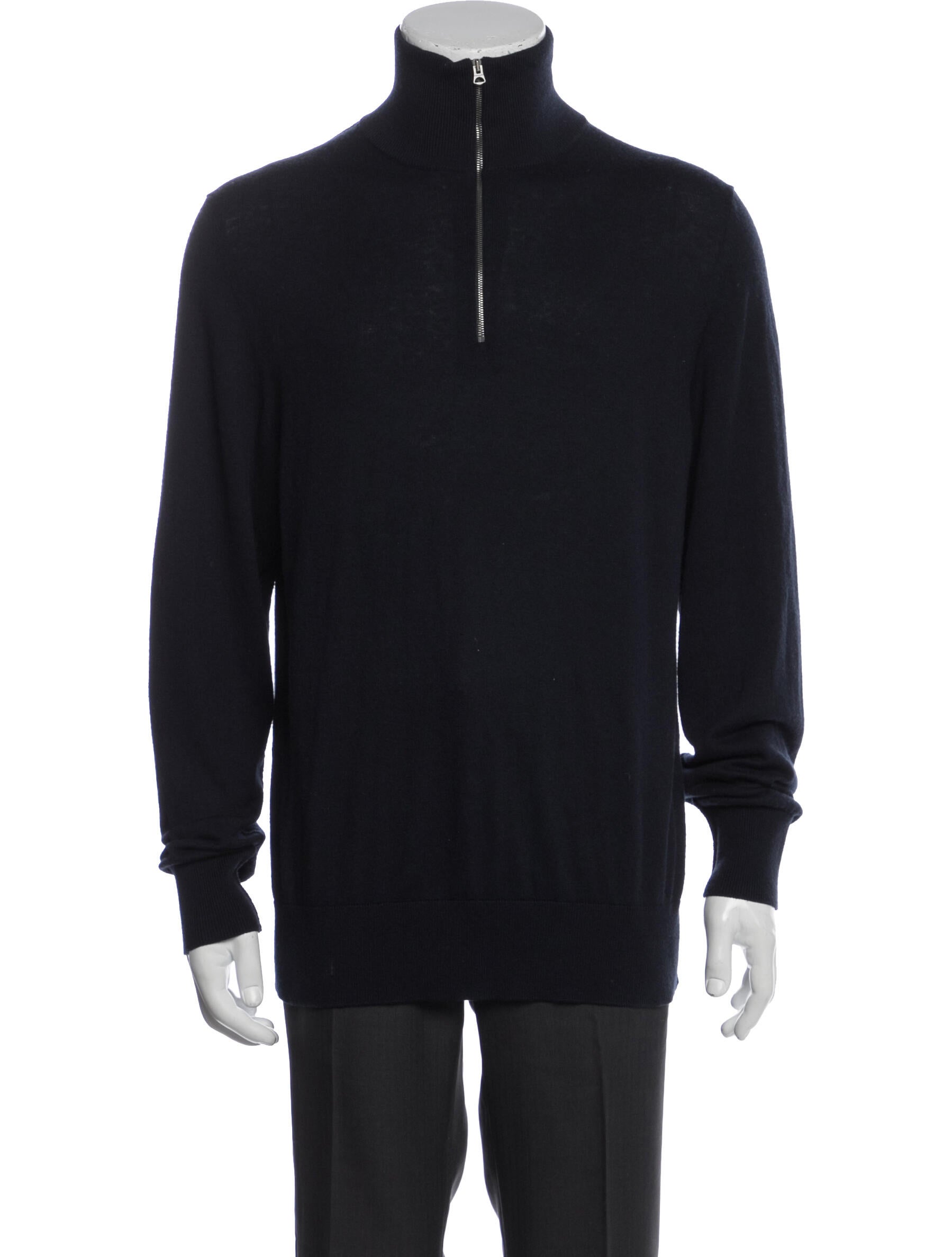 Burberry Mock Neck Long Sleeve Pullover