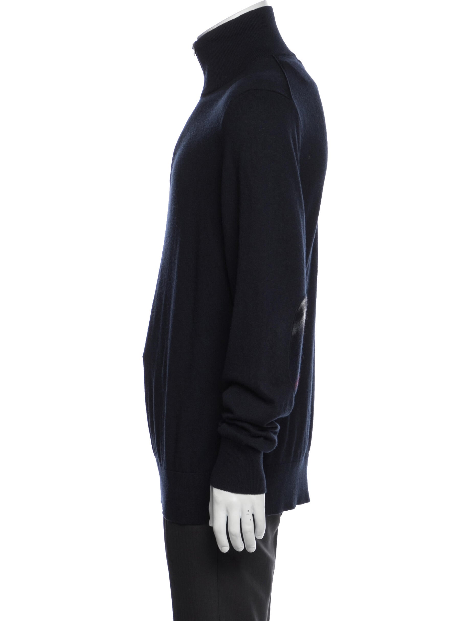 Burberry Mock Neck Long Sleeve Pullover