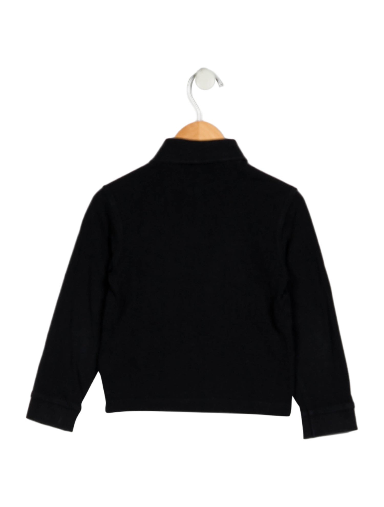 Burberry Cotton blue and neutral patterned polo long sleeve shirt