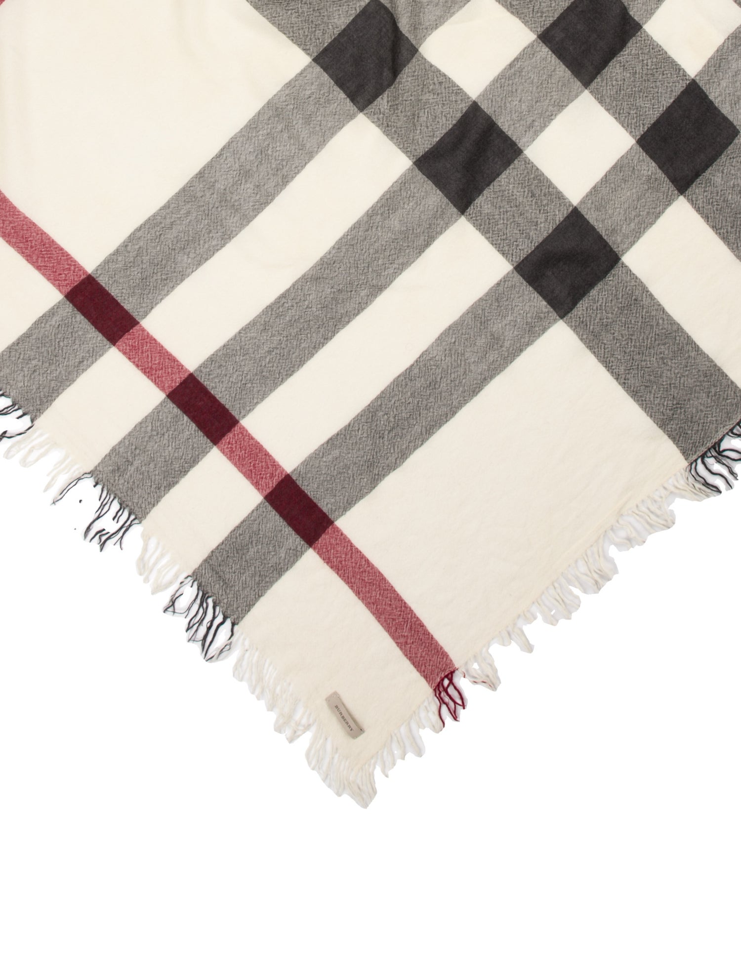 Burberry Plaid Print Scarf