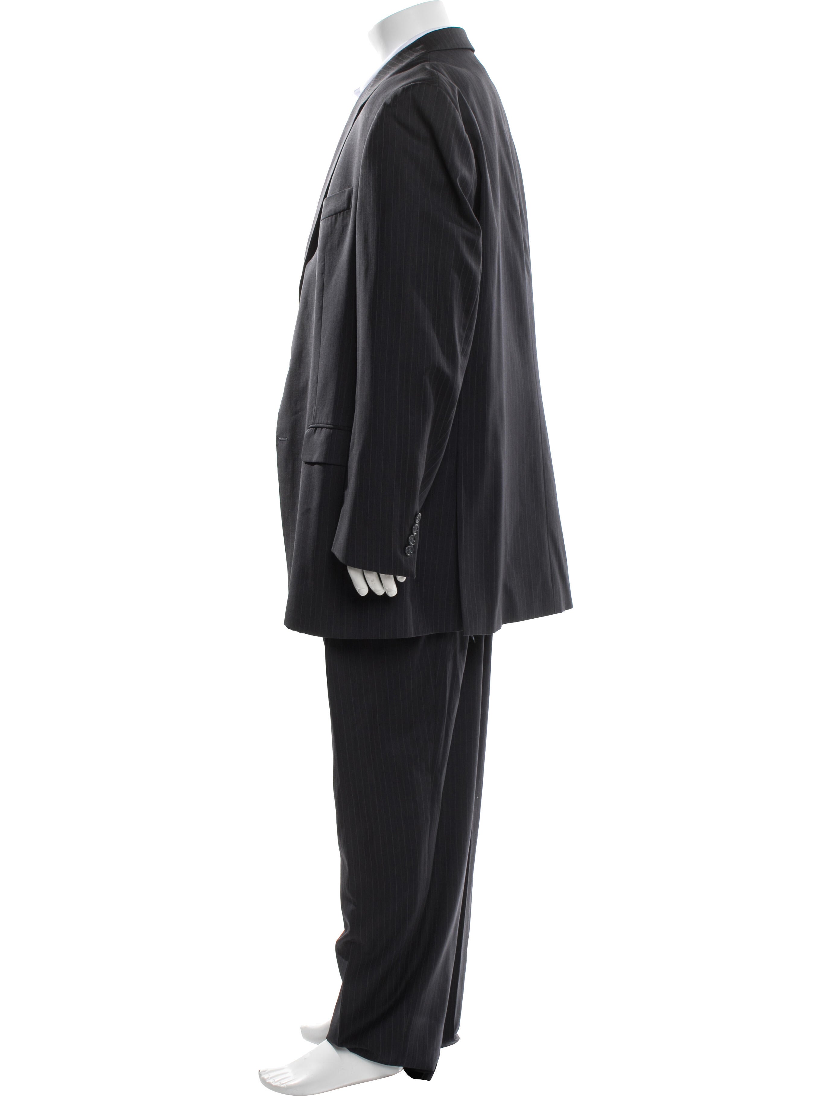 Burberry London Wool Striped Two-Piece Suit