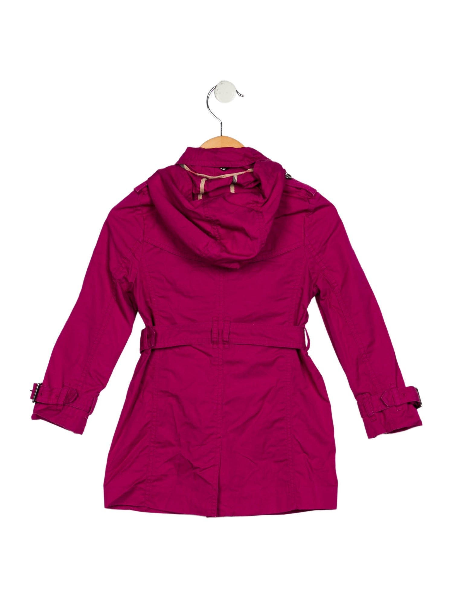 Burberry Cotton purple jacket with hood and button closure
