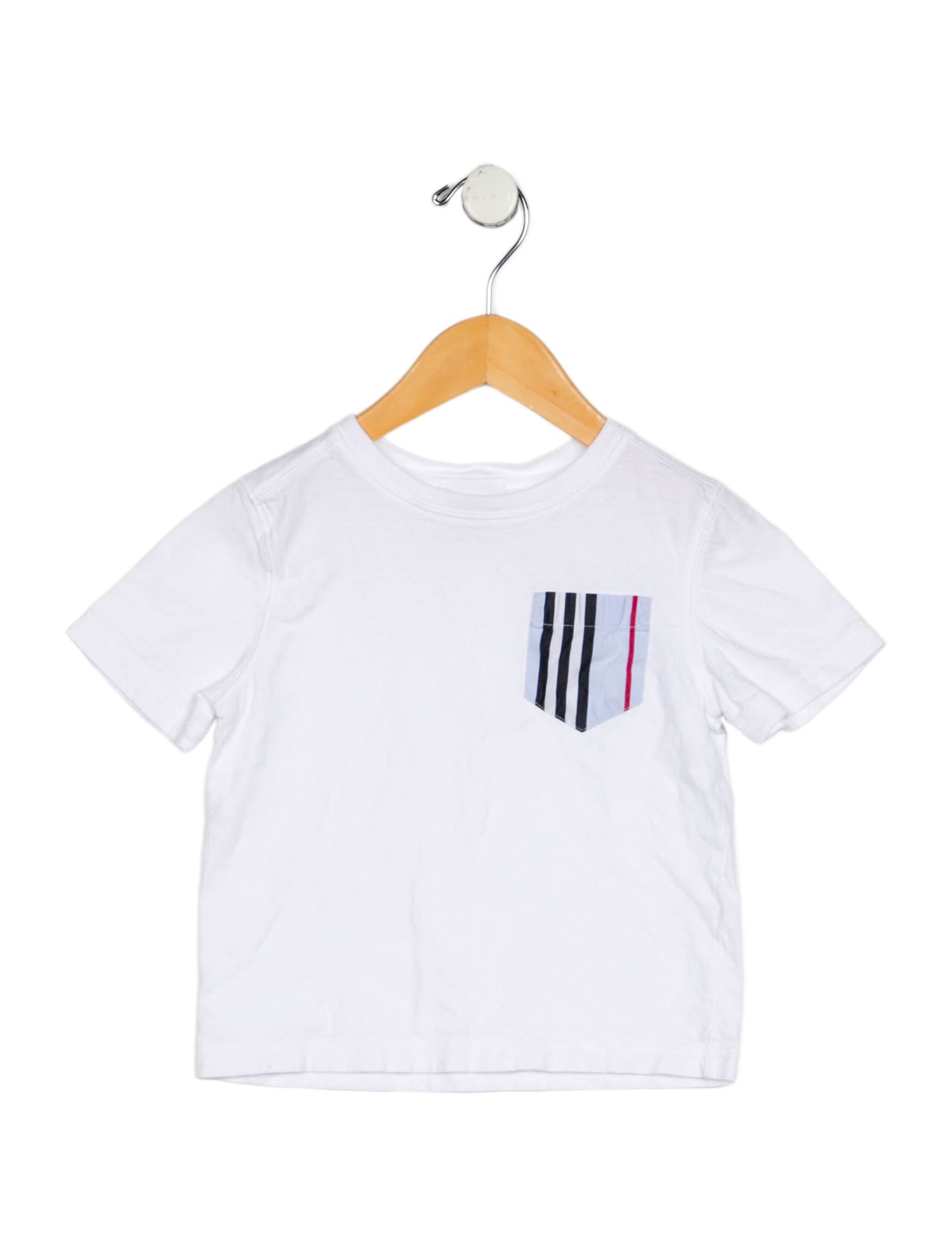 Burberry White and multicolor patterned T-shirt