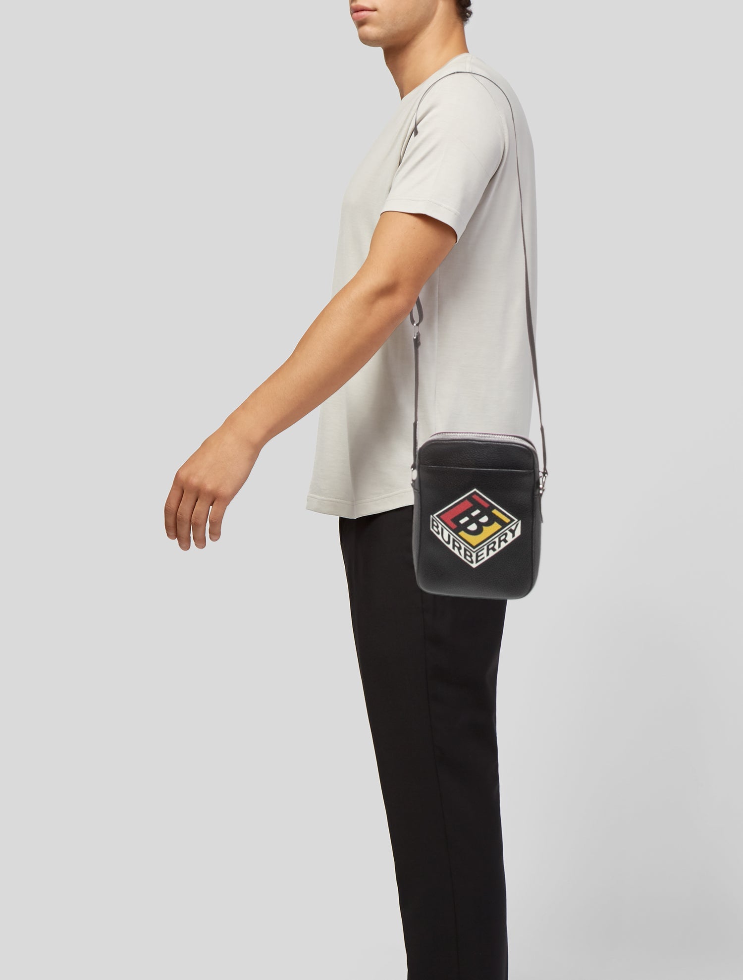 Burberry Leather Messenger Bag