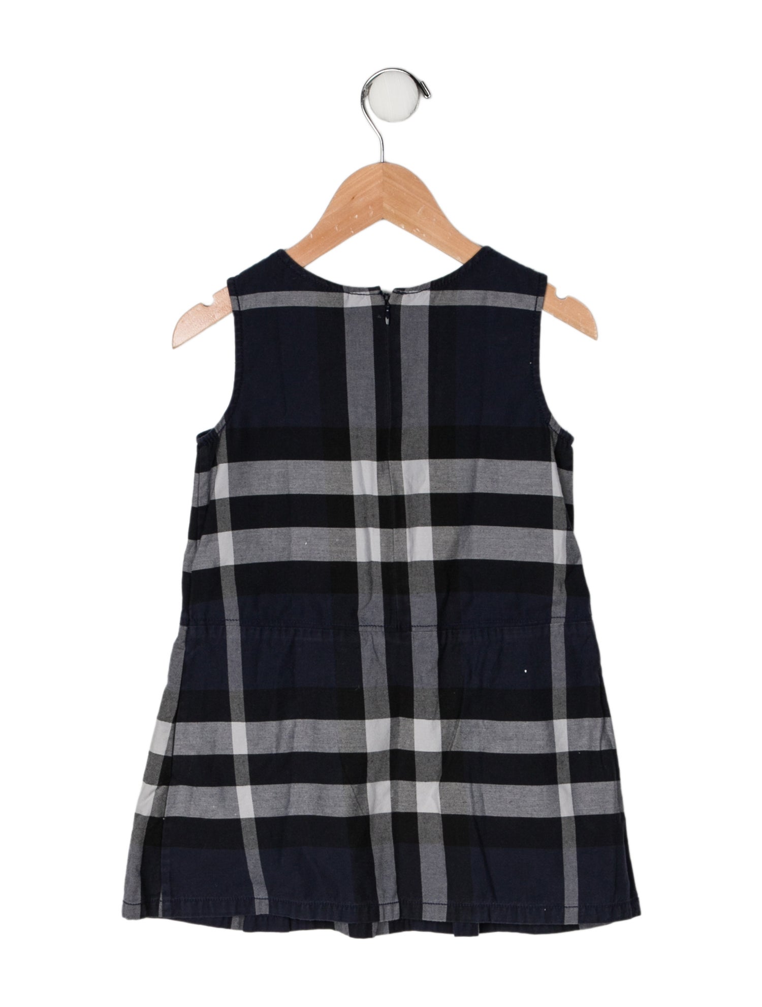 Burberry Cotton Plaid Sleeveless Dress