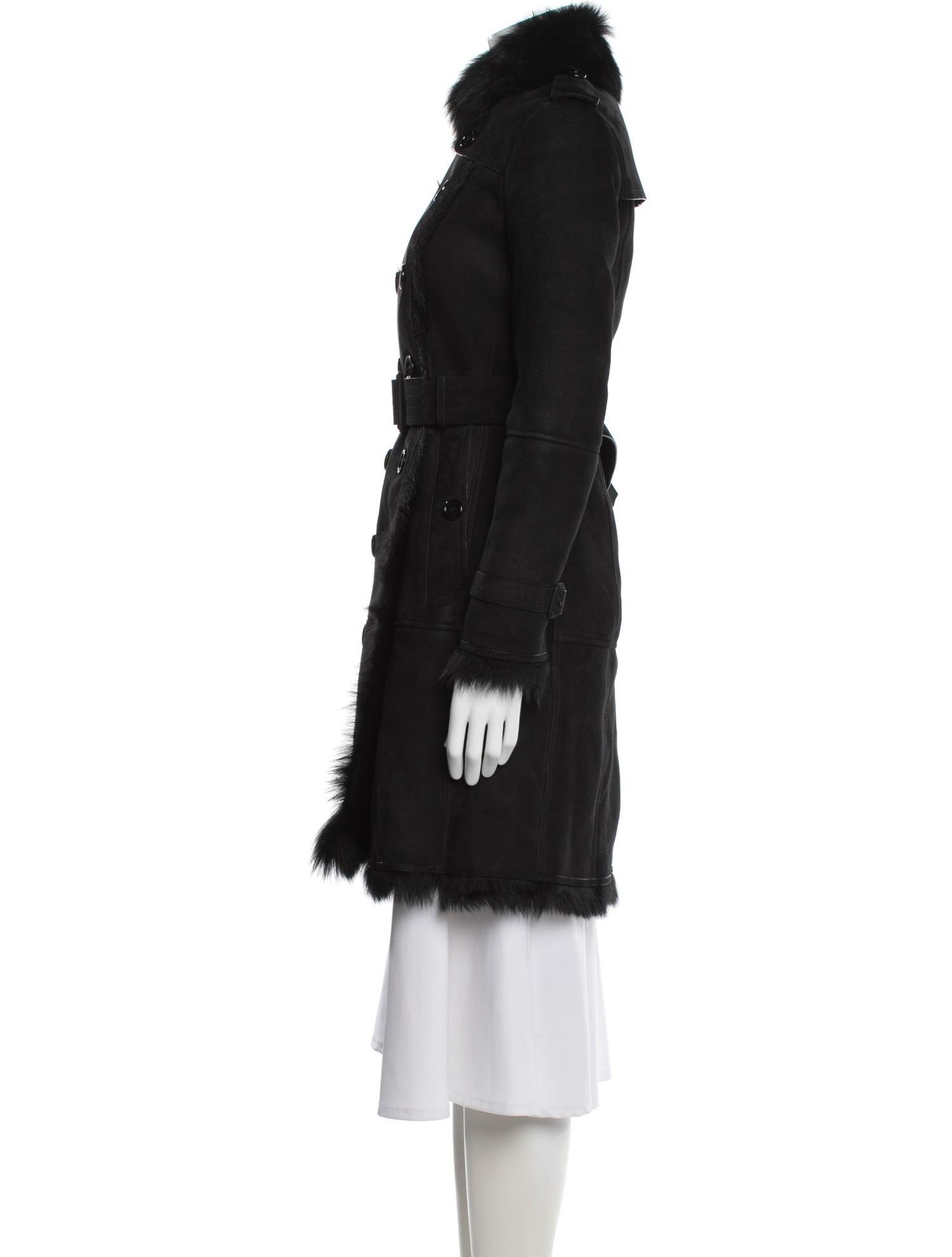 Burberry Shearling Fur Coat