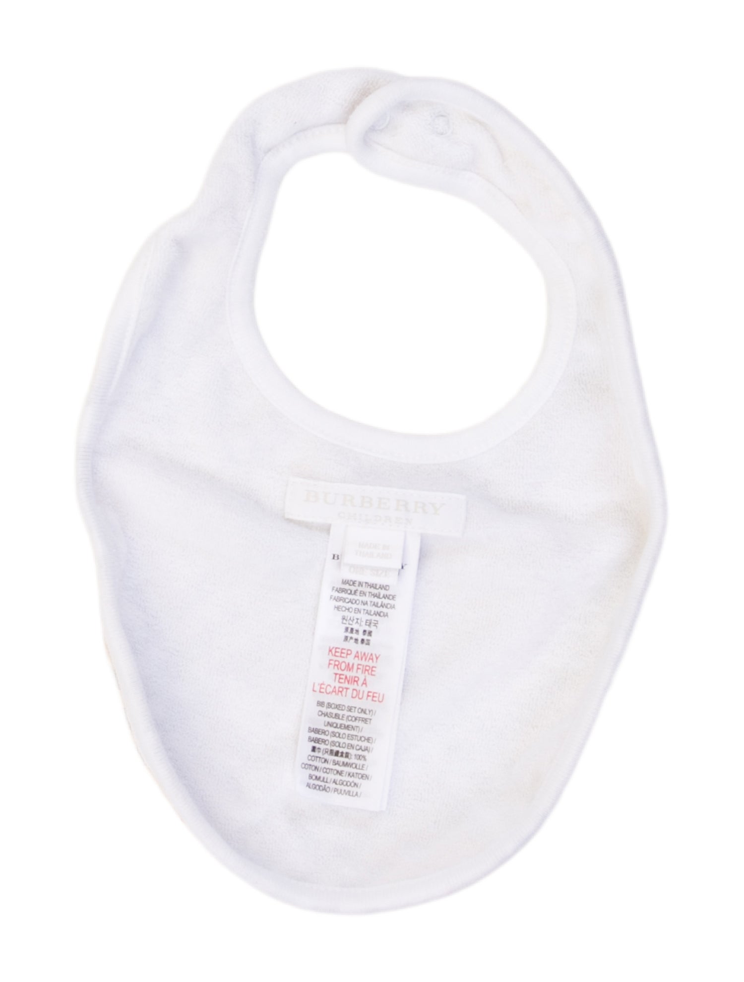 Burberry Kids Nova Check Bib