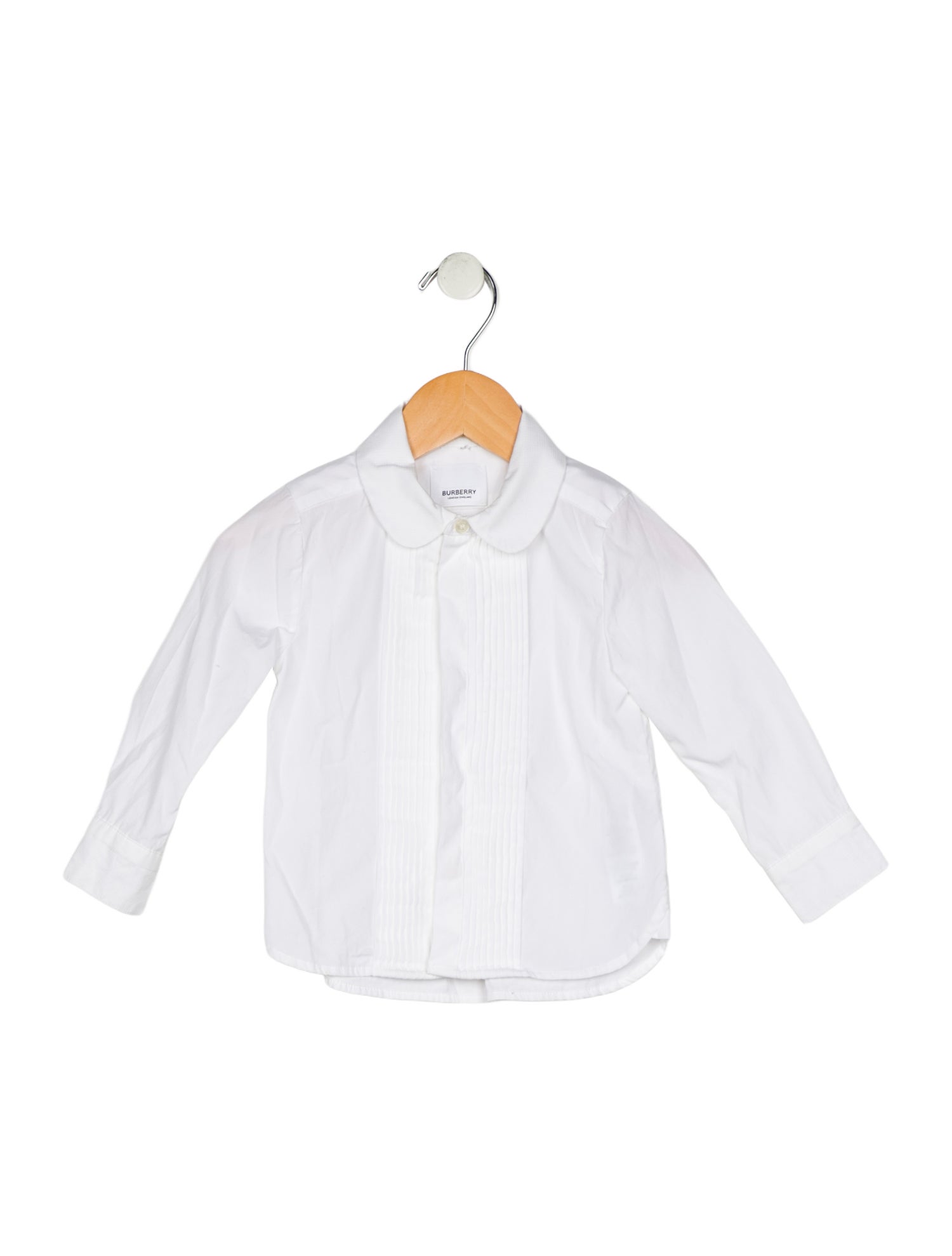 Burberry Cotton white long sleeve button up shirt