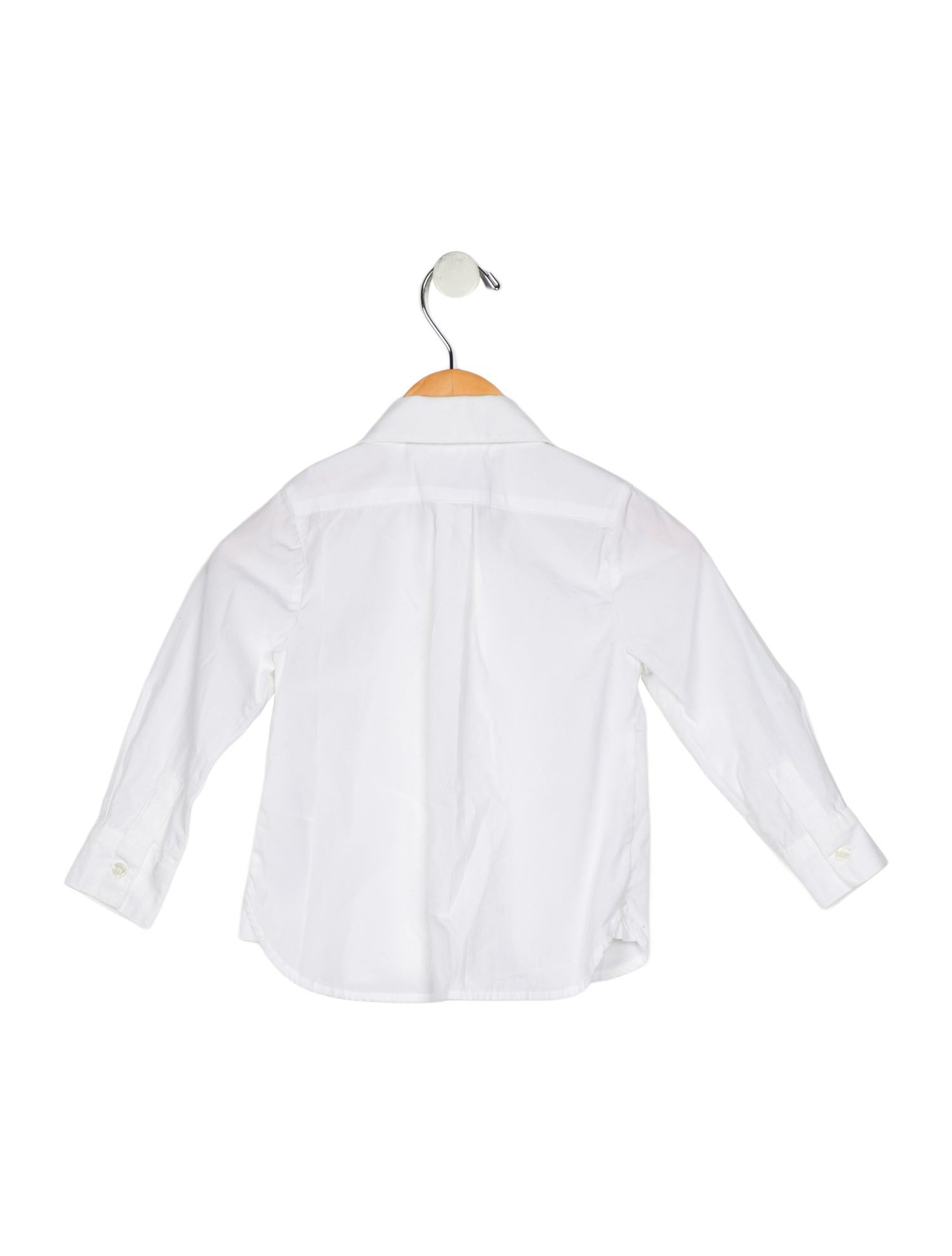 Burberry Cotton white long sleeve button up shirt
