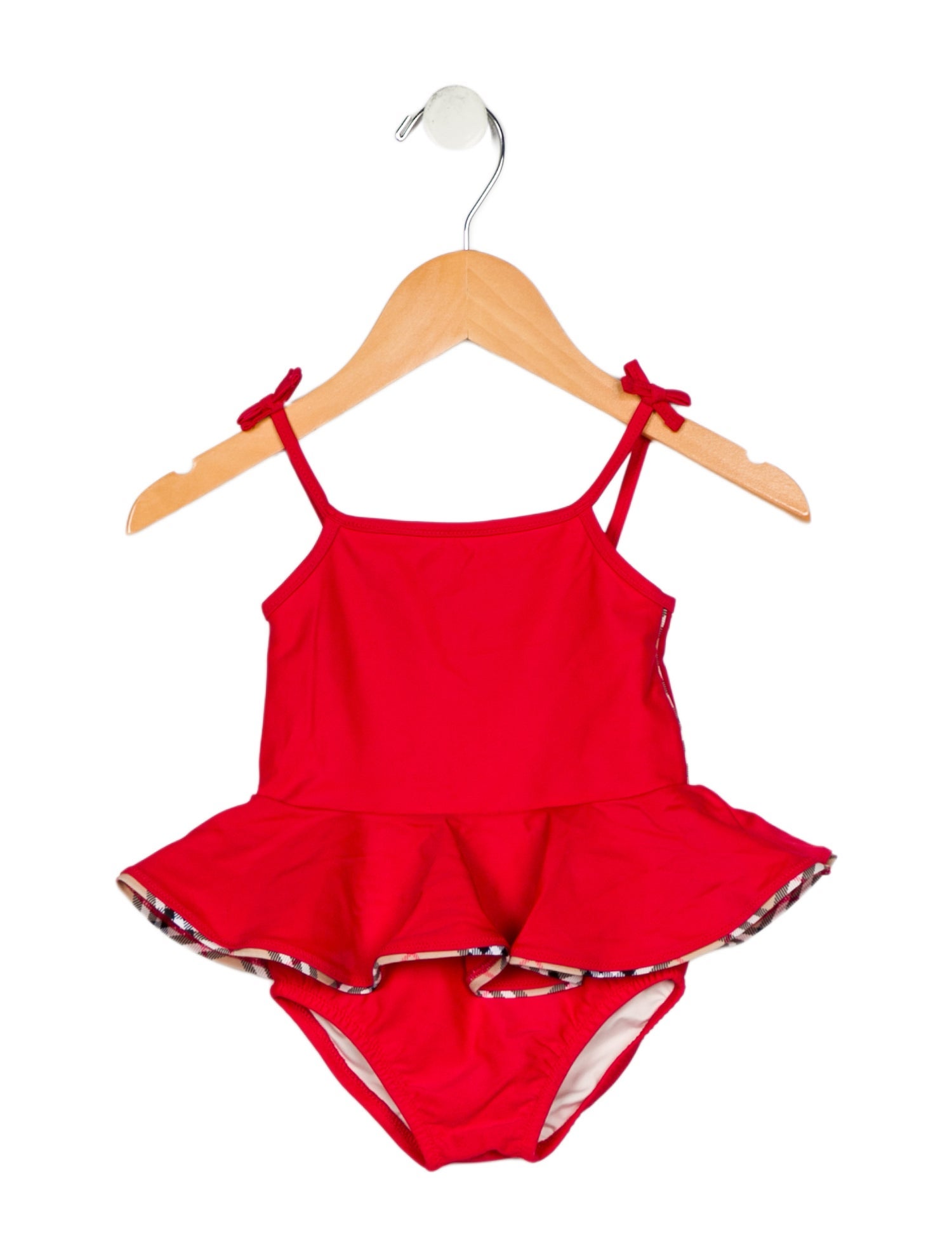 Burberry Girls One-Piece Ruffle Swimsuit