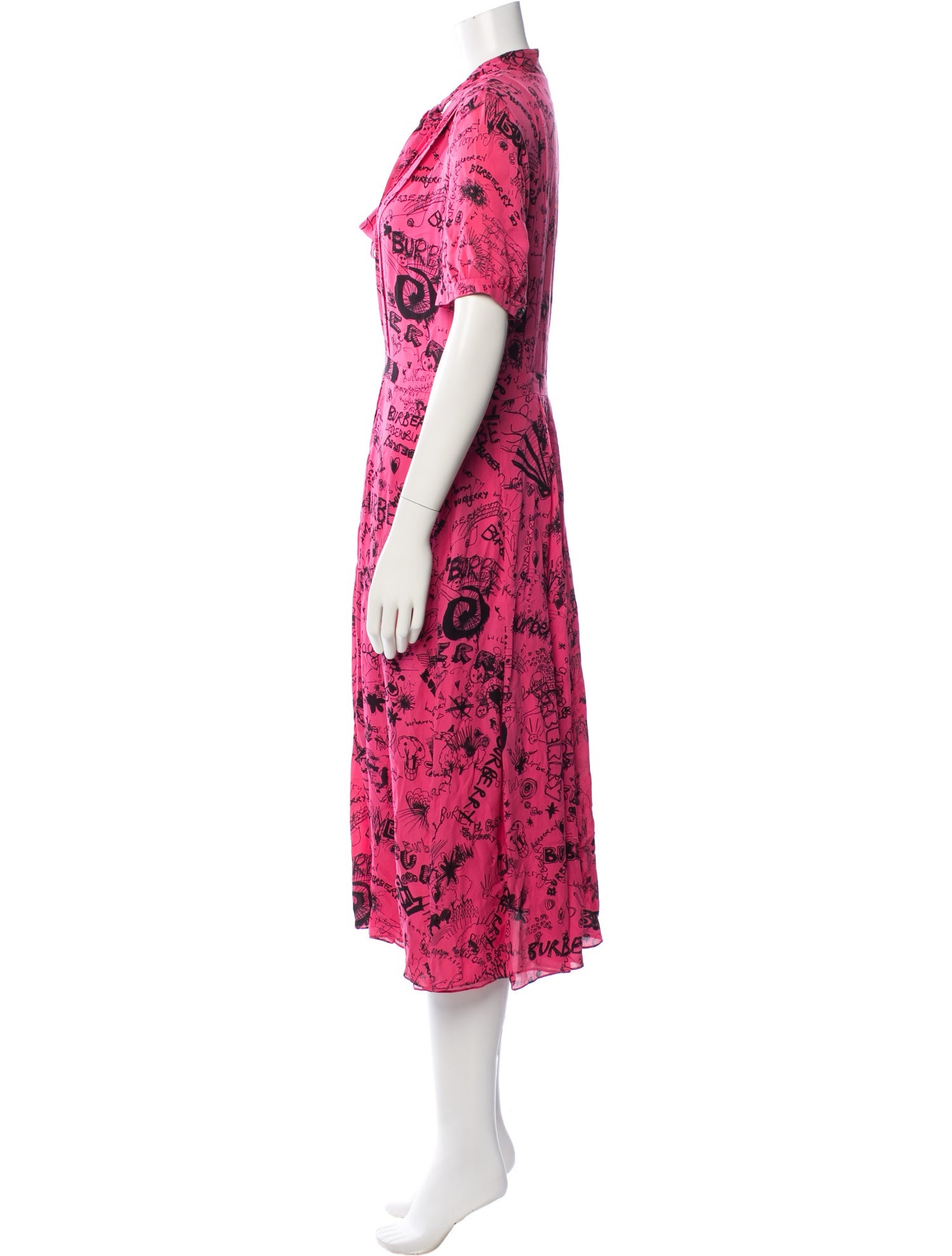 strapless open back dress Burberry red cuffed sleeve belted dress Sz 10 worn once, faint dot on –  Liberty & Whimsy Boutique main image 0