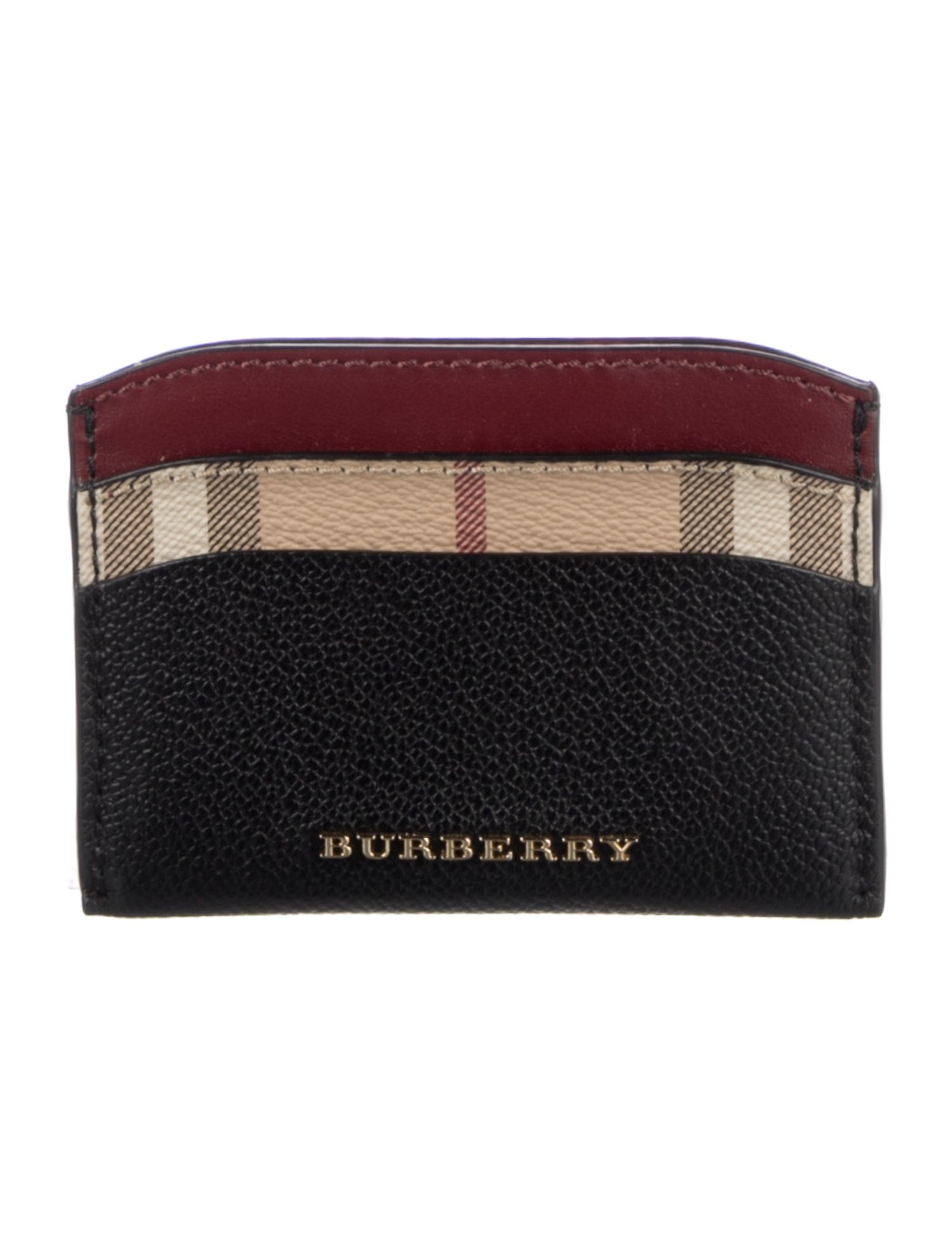 Burberry Vintage Check Leather Card Holder