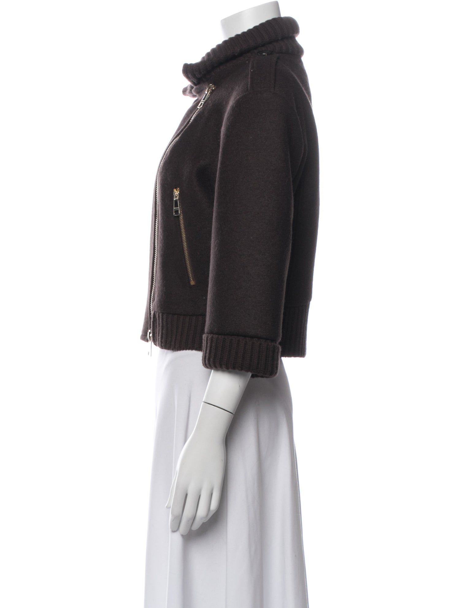 Burberry London Virgin Wool Biker Jacket