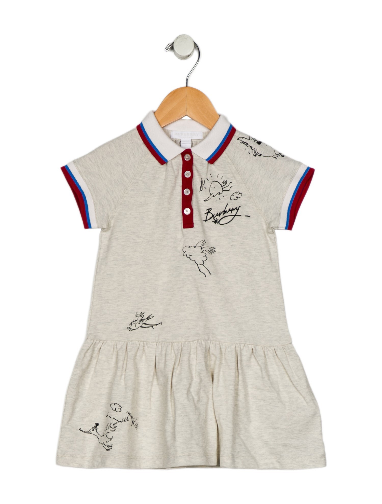 Burberry Girls Graphic Polo Dress w/Tags