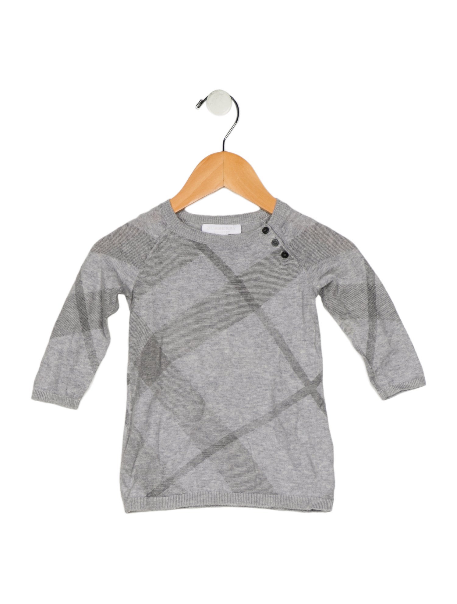 Burberry Cotton grey patterned sweater
