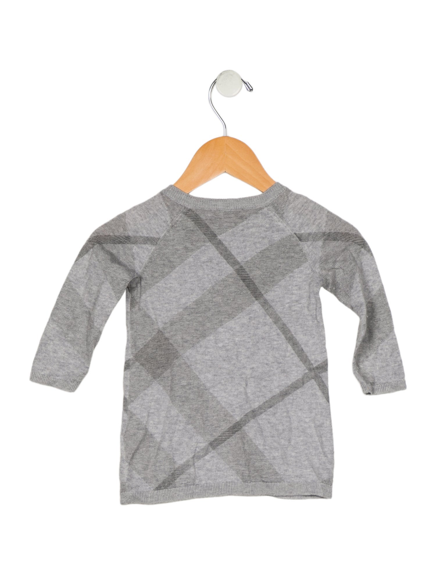 Burberry Cotton grey patterned sweater