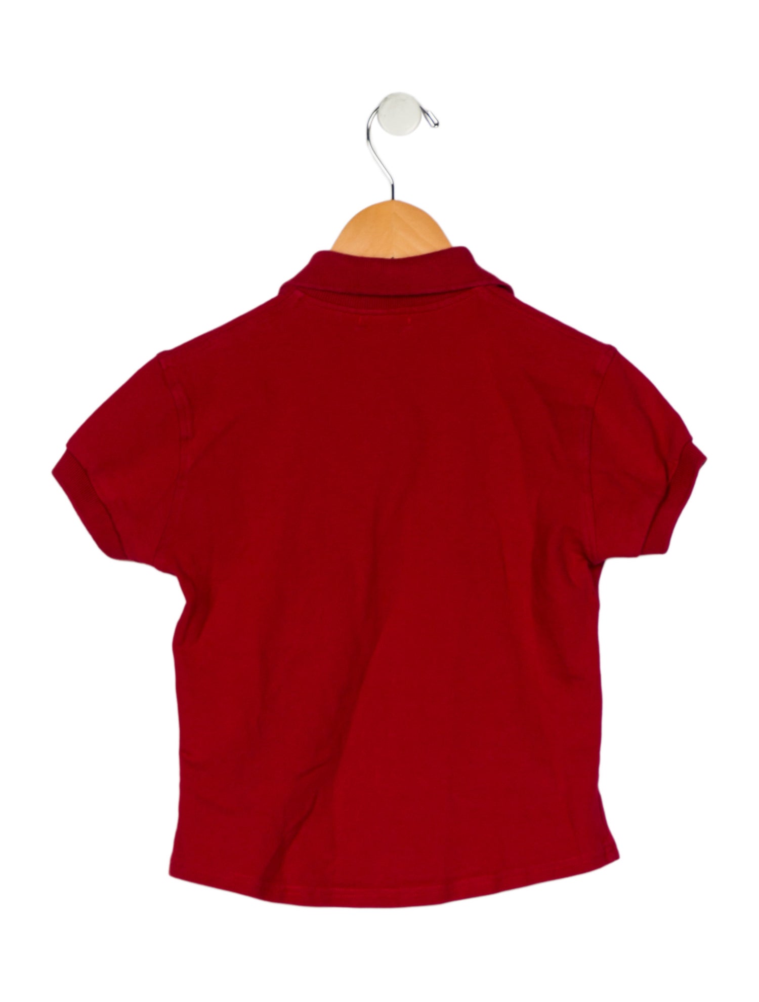 Burberry Cotton red polo shirt with collar and button closure