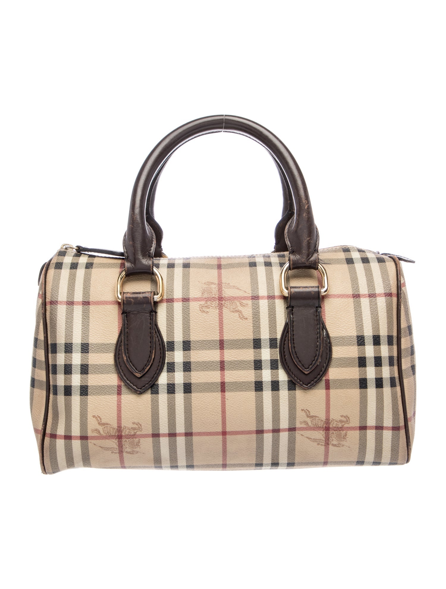 Burberry Haymarket Check Top Handle Bag