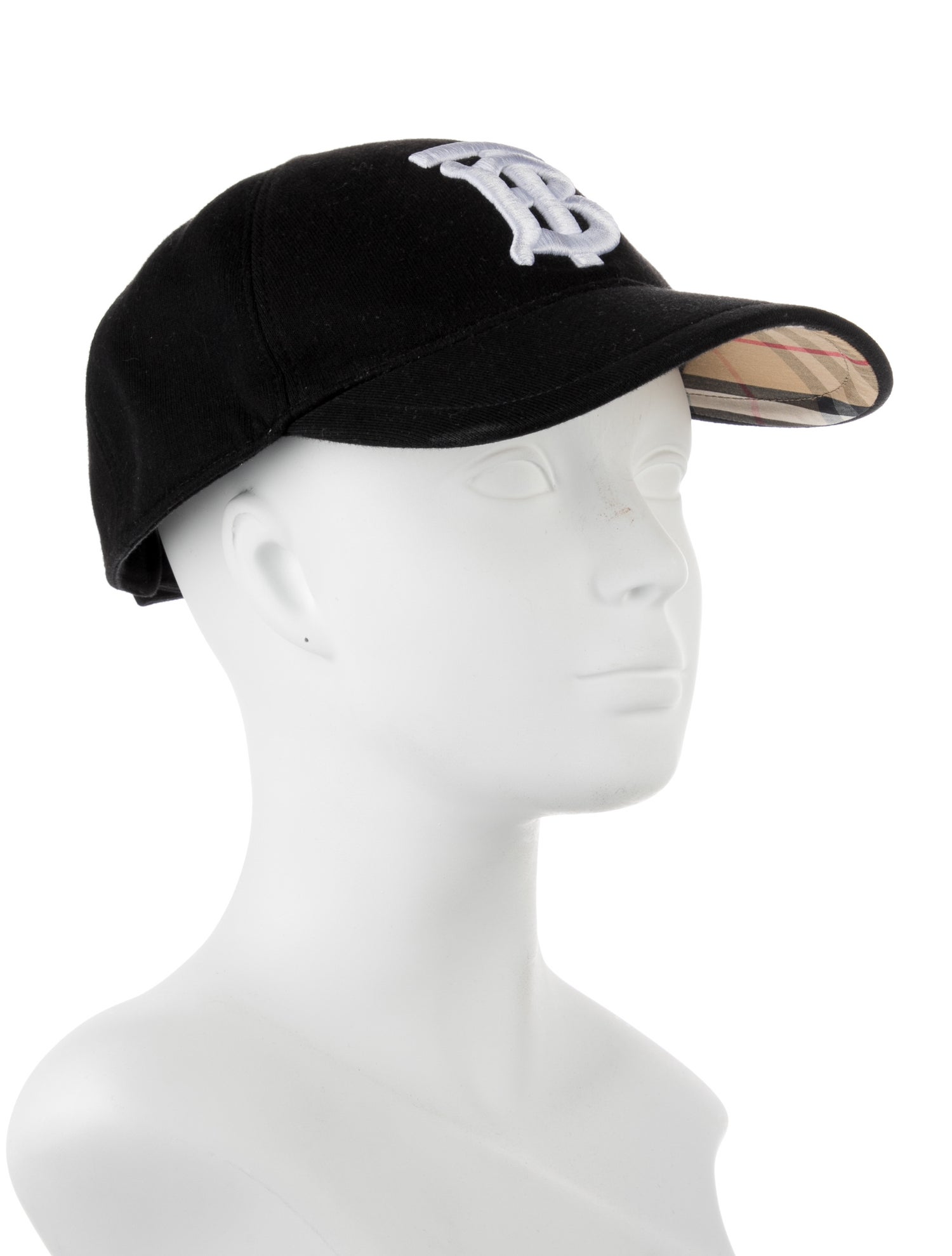 Burberry Black Embroidered Cap