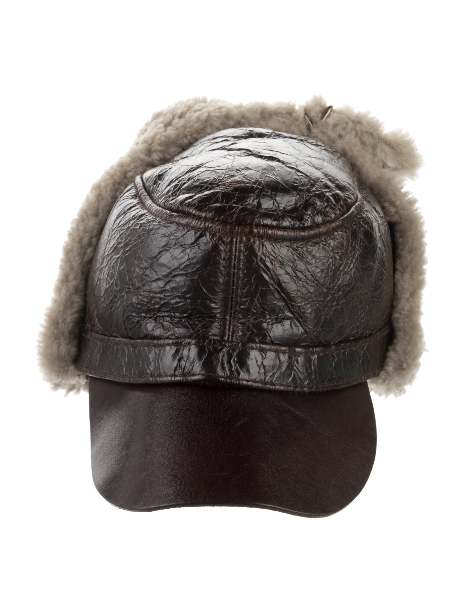 Burberry Prorsum Shearling Lined Aviator Trapper Cap
