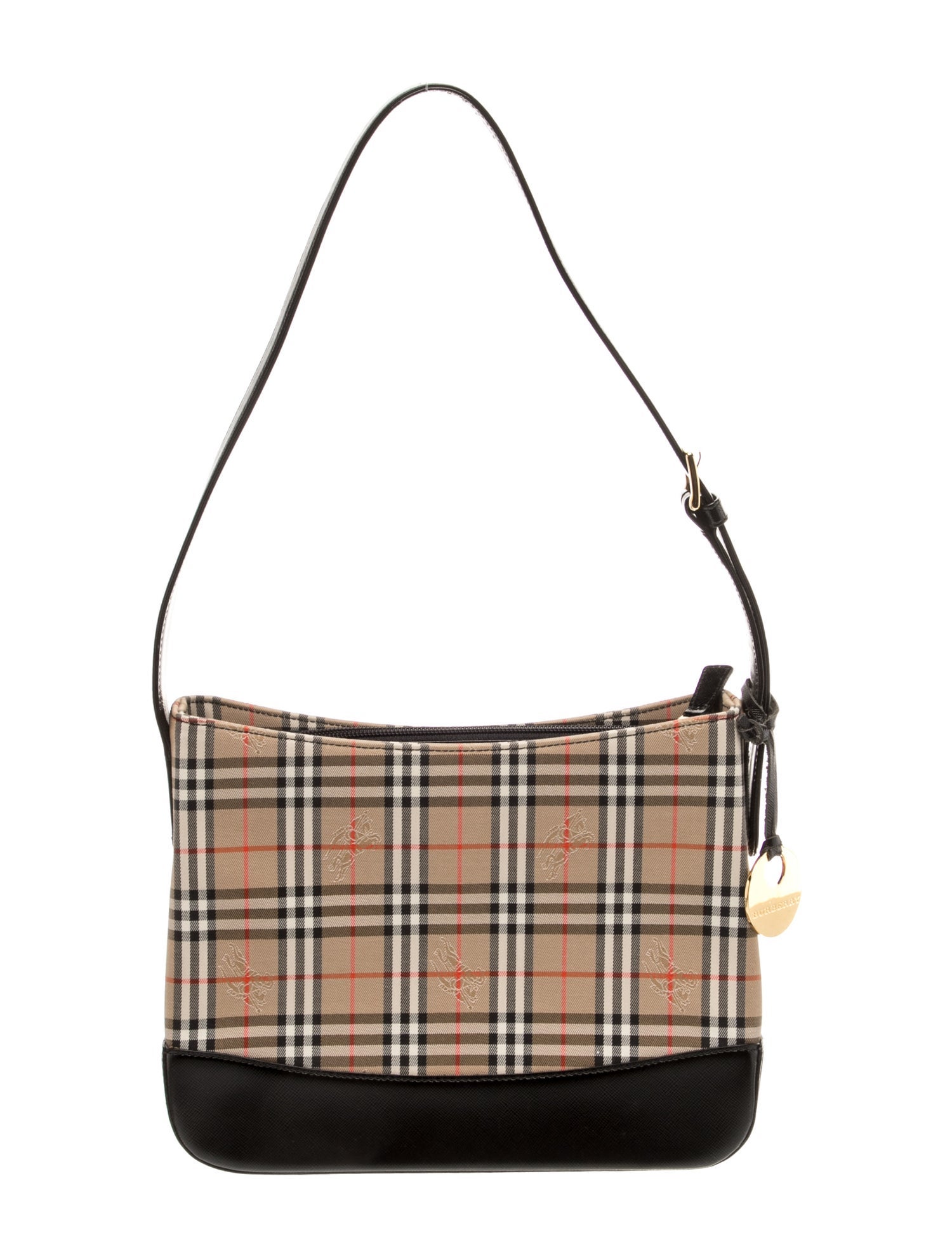 Burberry Haymarket Check Shoulder Bag - Neutrals Shoulder Bags