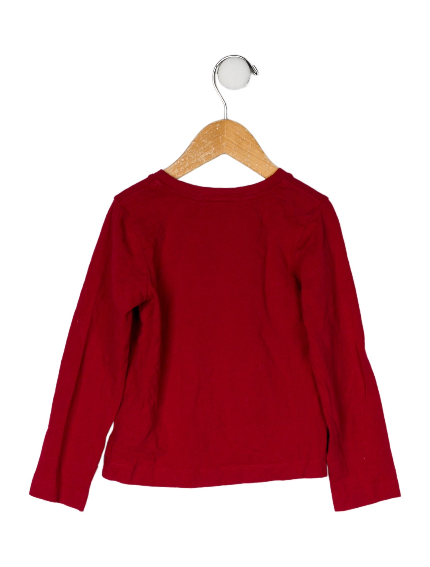 Burberry Check Print Trim Long Sleeve Top