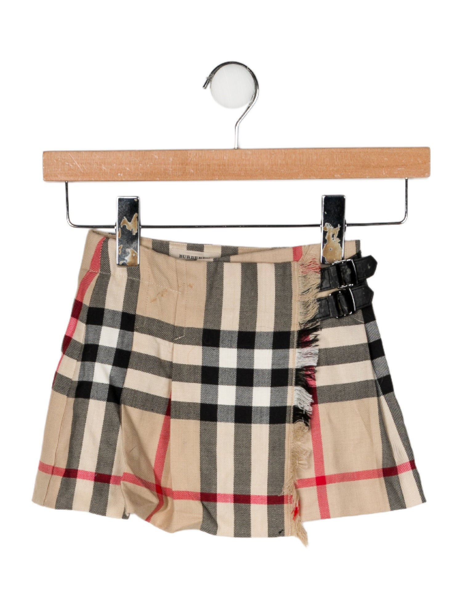 Burberry Check Print Mini Skirt
