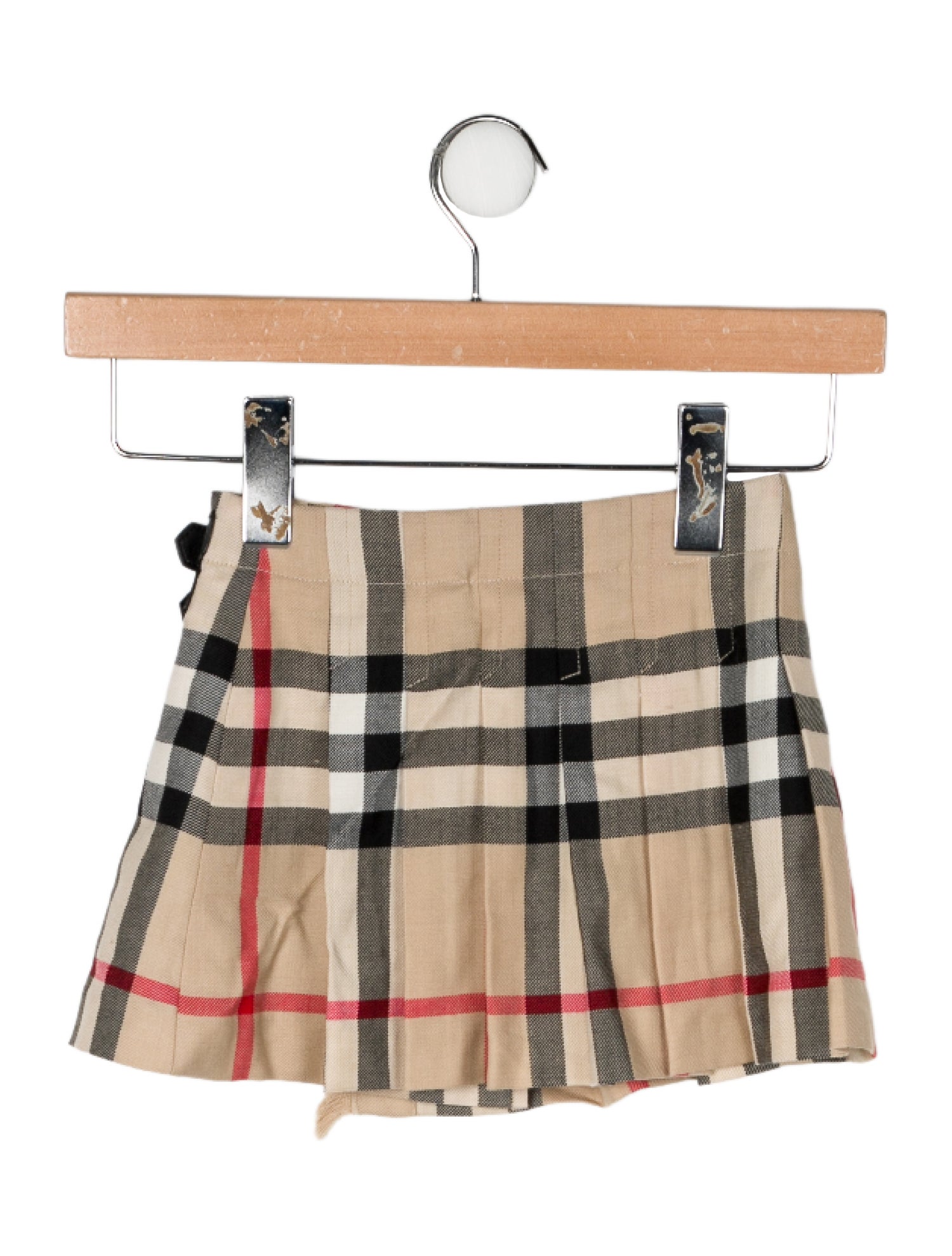 Burberry Check Print Mini Skirt