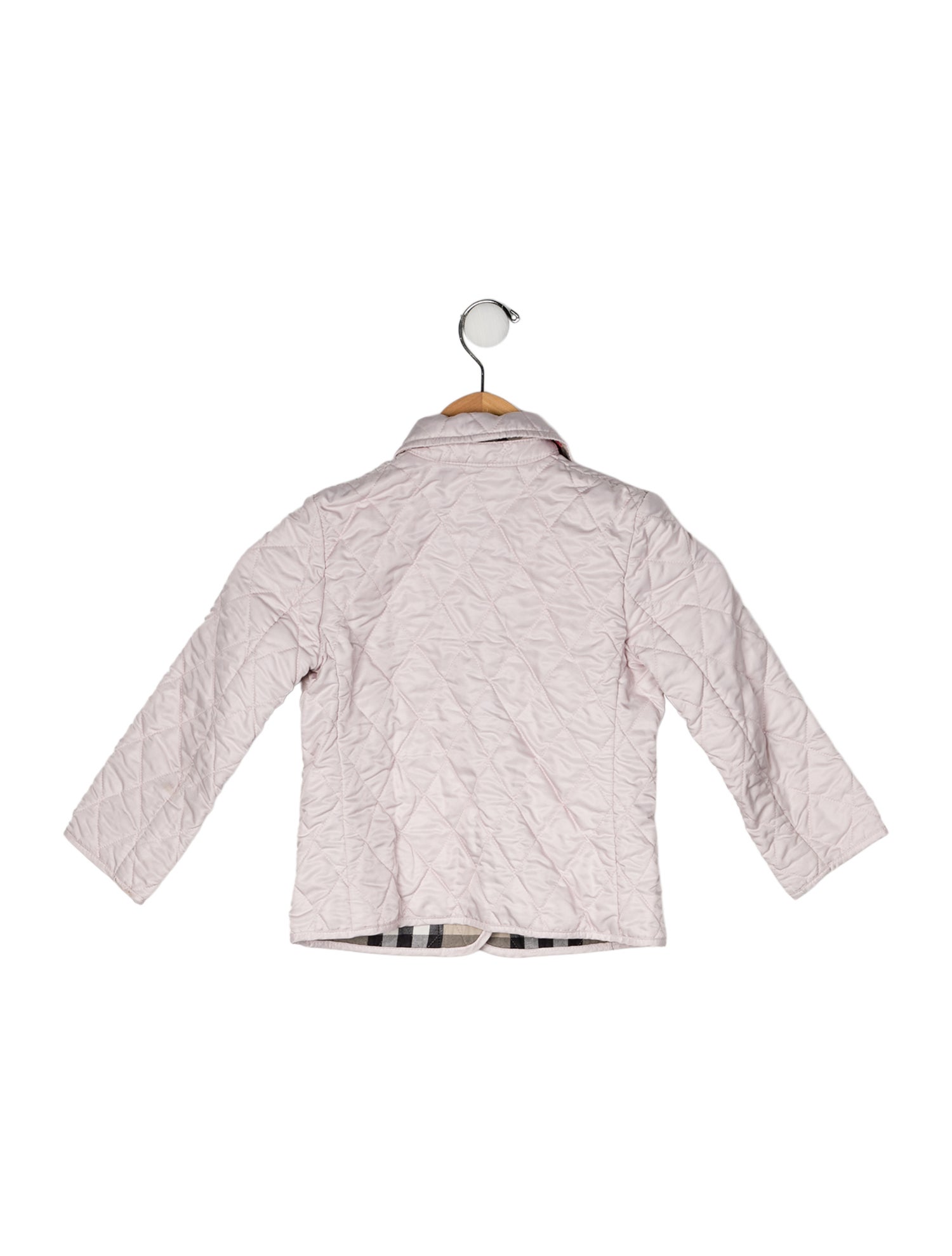 Burberry Solid Quilted Jacket - Purple Sizes 2-6, Girls