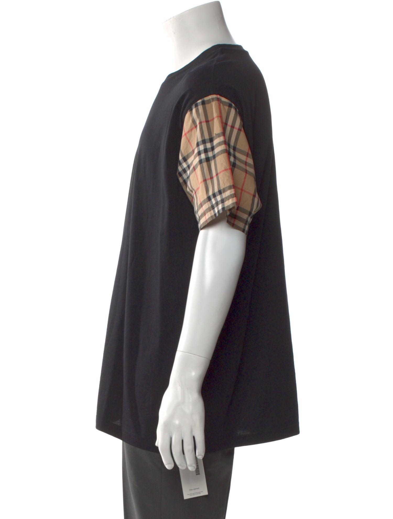 Burberry House Check Pattern Crew Neck T-Shirt