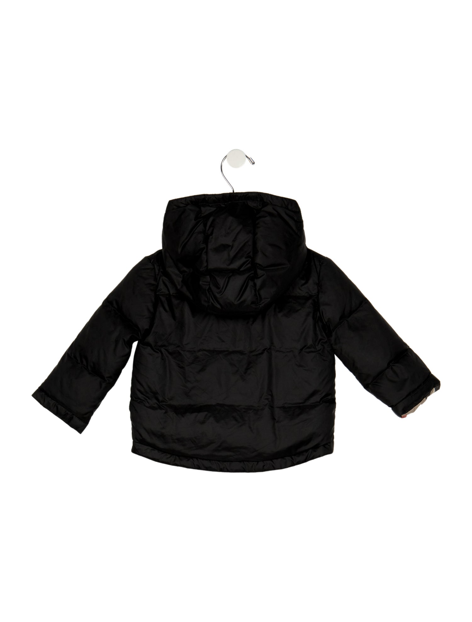 Burberry Black casual puffer jacket with zip closure
