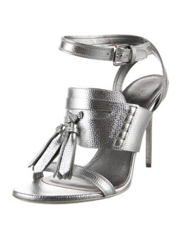 Leather T-Strap Sandals