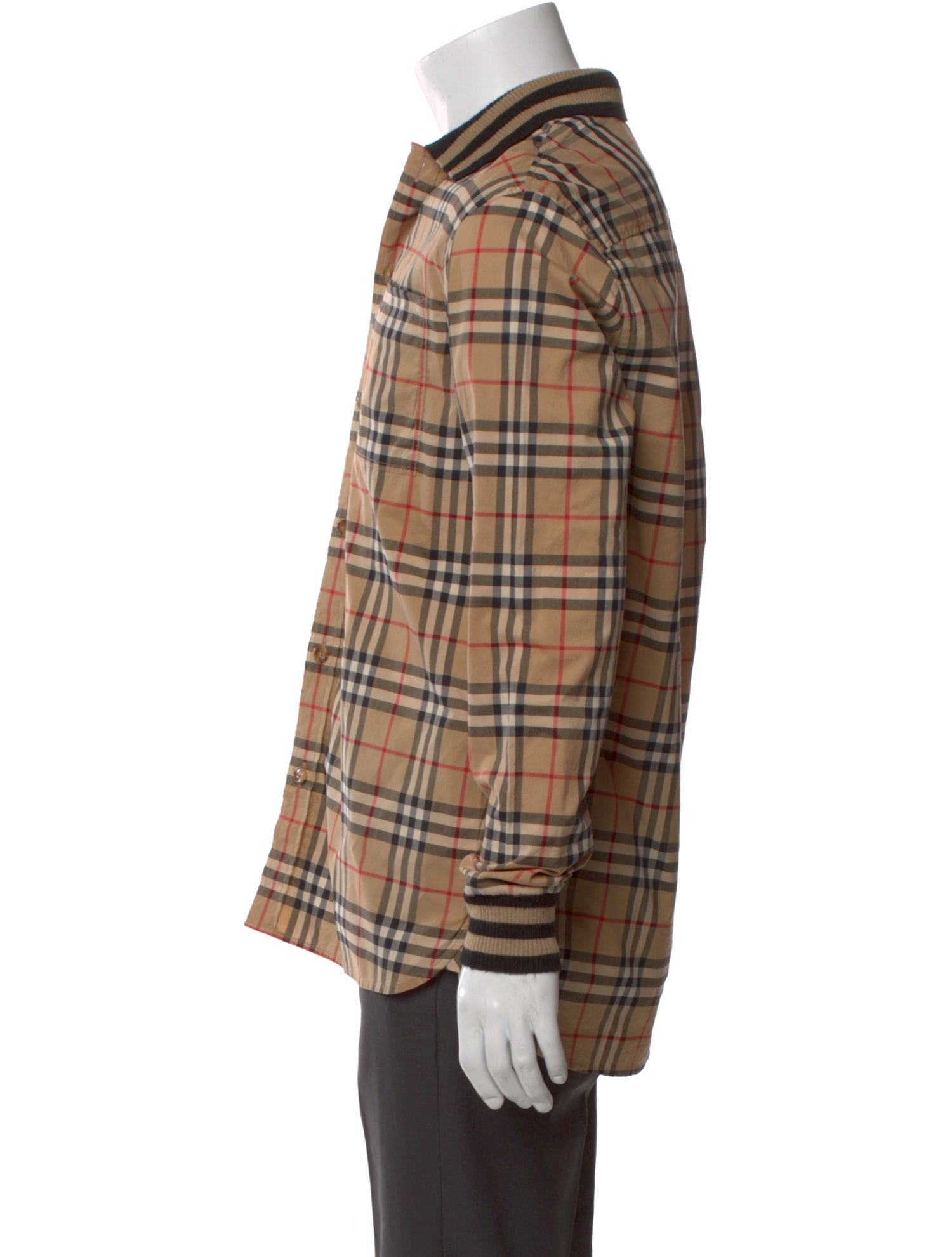 Burberry House Check Pattern Long Sleeve Dress Shirt