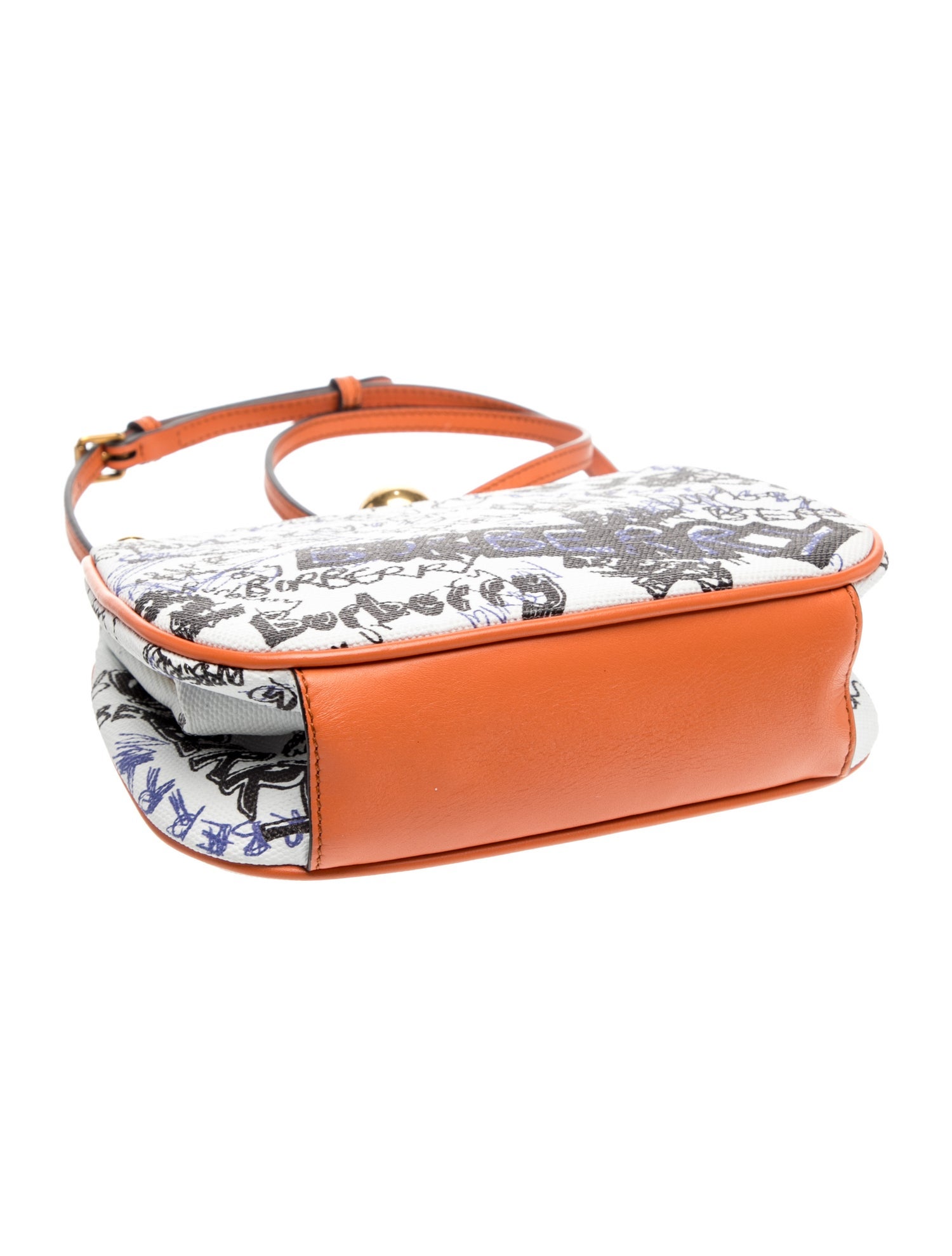 Burberry Doodle Print - Orange Clutches, Handbags - BUR577795