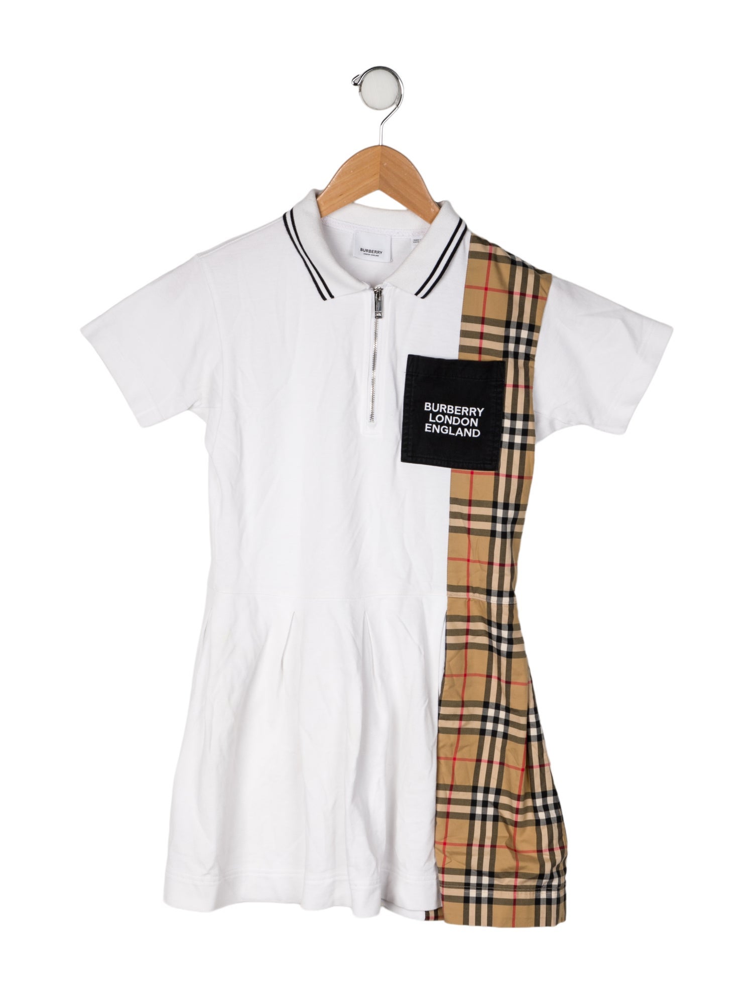 Burberry Short Sleeve Vintage Check Dress