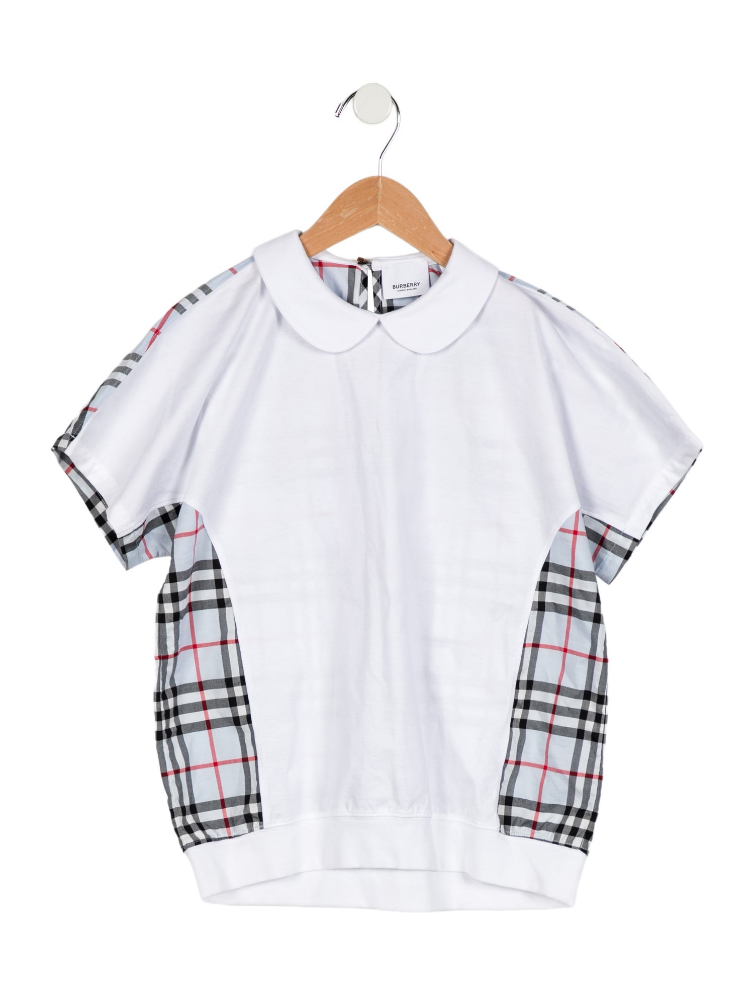 Burberry Girls' Vintage Check Short-Sleeve Blouse