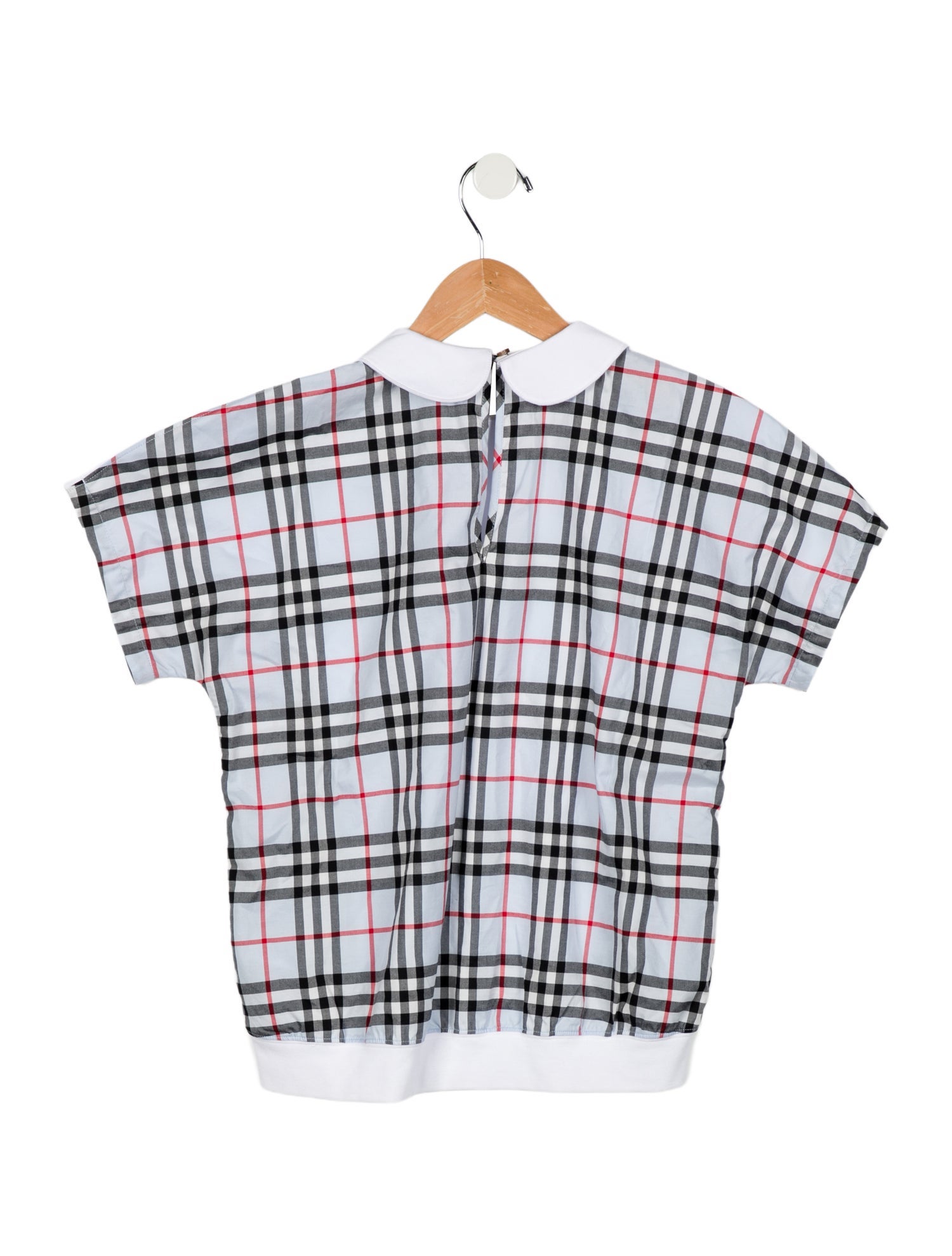 Burberry Girls' Vintage Check Short-Sleeve Blouse