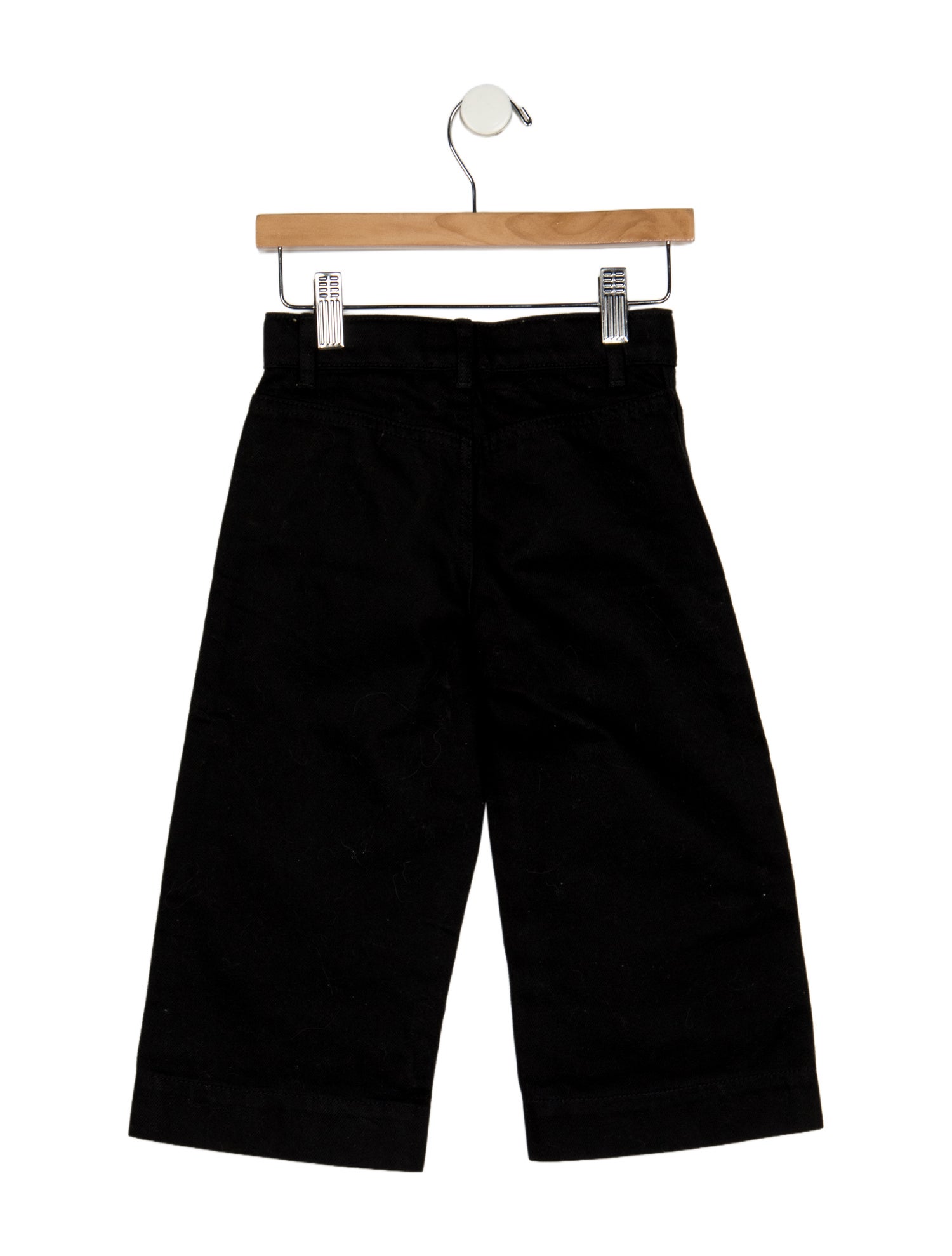 Burberry Coton black denim jeans with button and zip closure