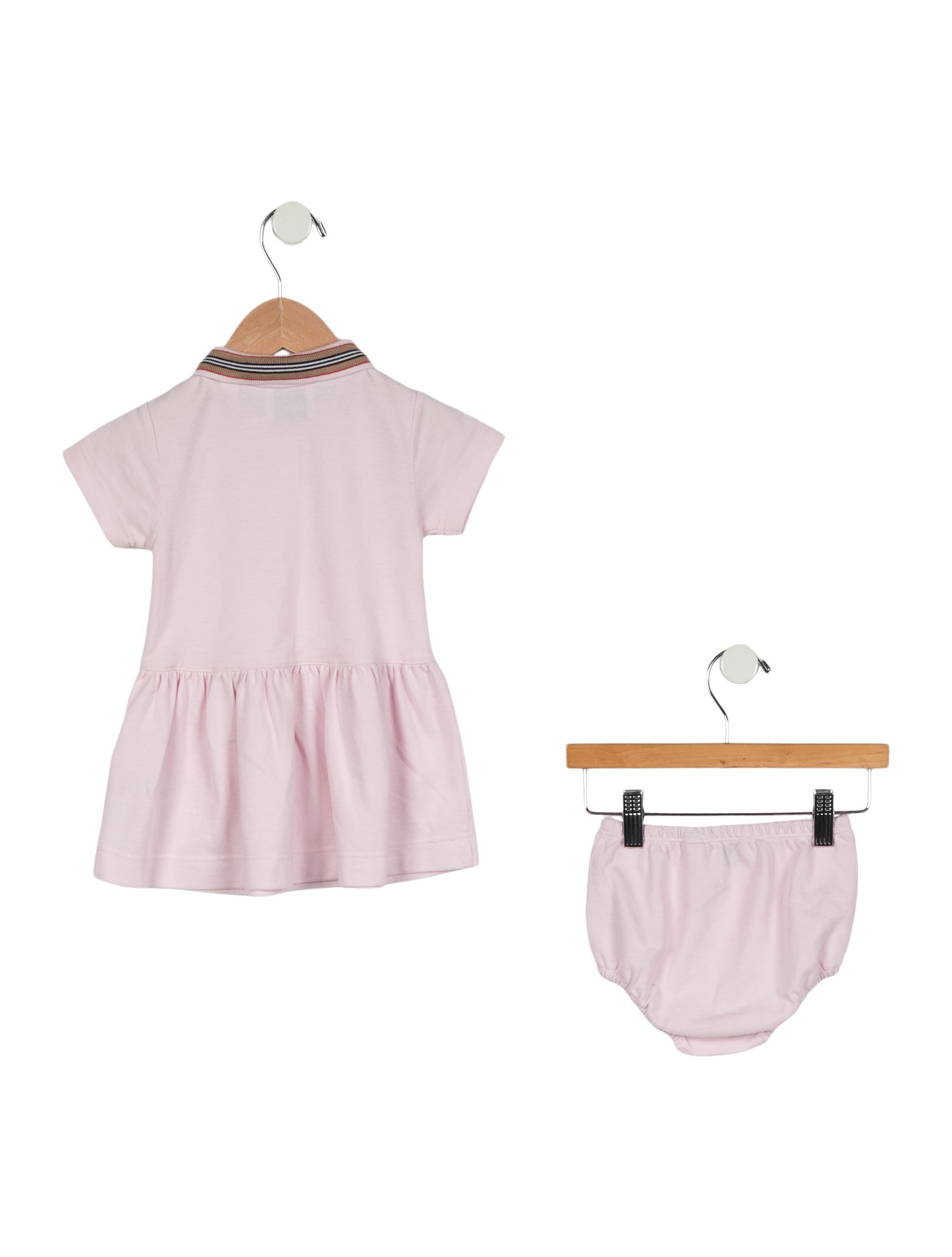 Burberry Infant Girls' Pleated Short Sleeve Dress