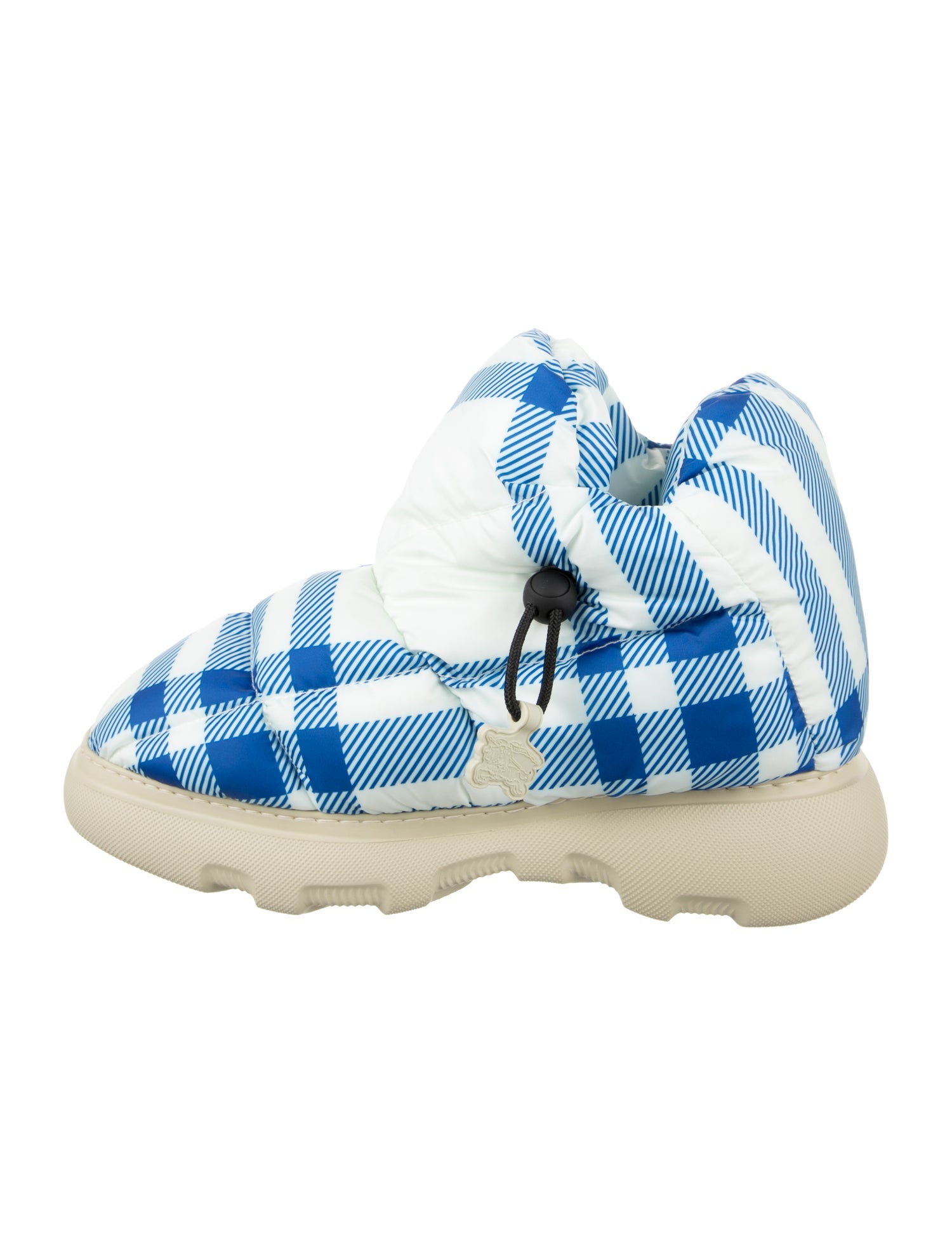 Burberry Plaid Print Hiking Boots w/ Tags