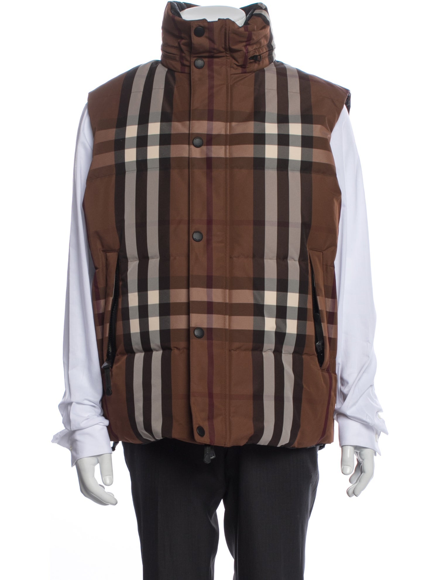 Burberry Plaid Print Vest