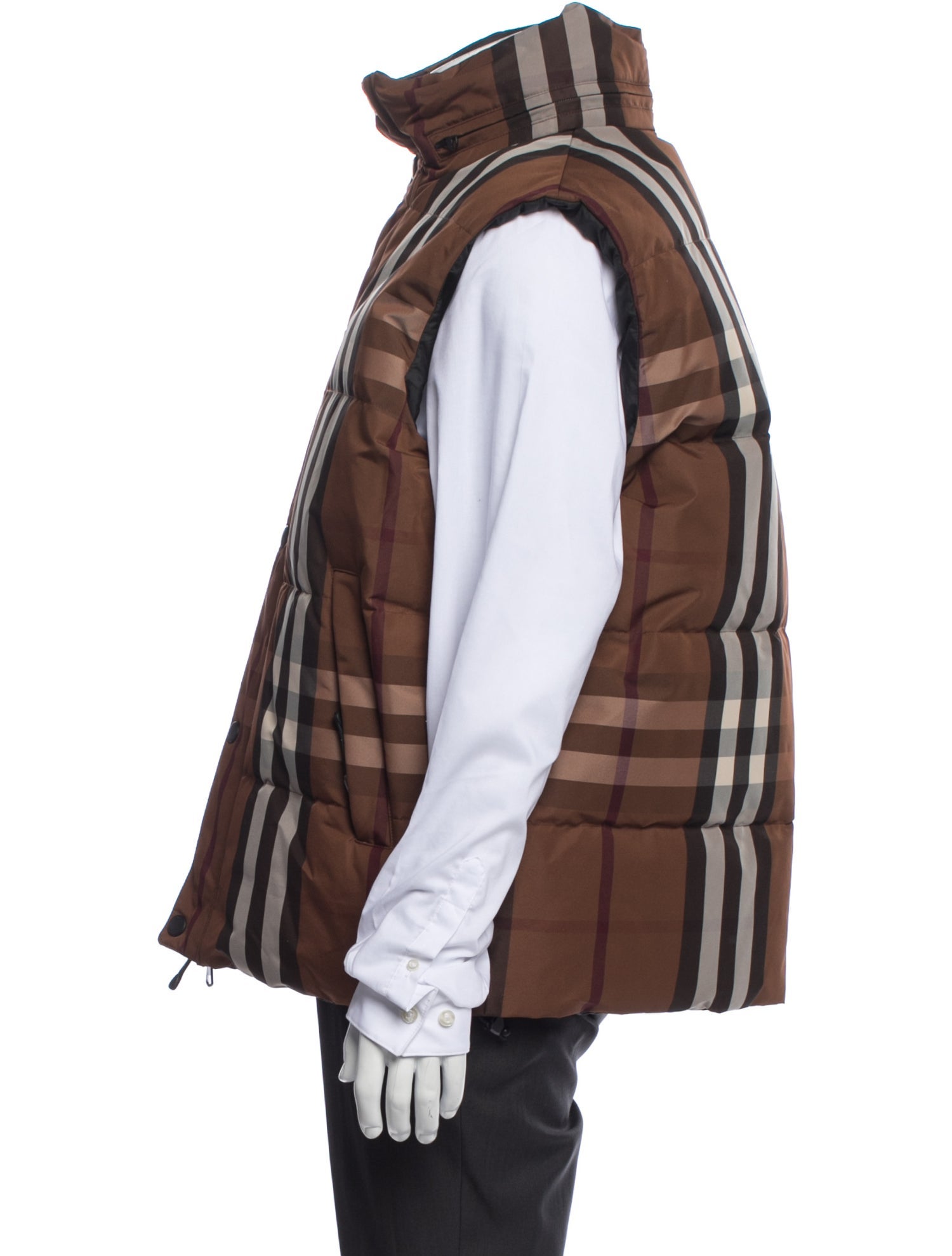 Burberry Plaid Print Vest