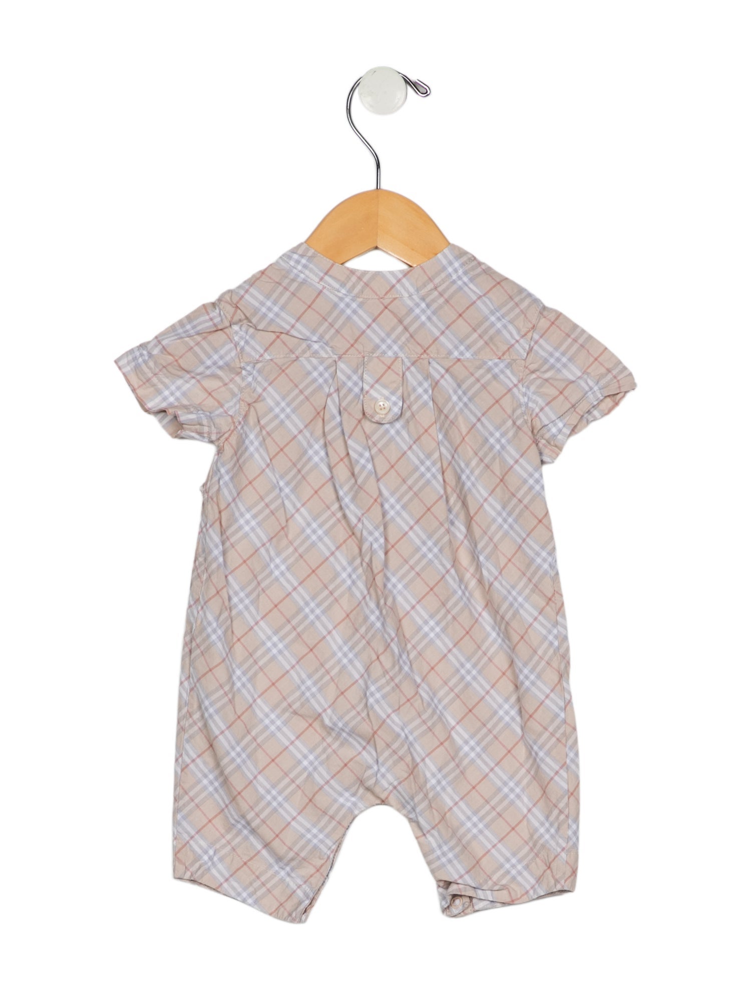 Burberry Infant Boys Nova Check One Piece Jumper