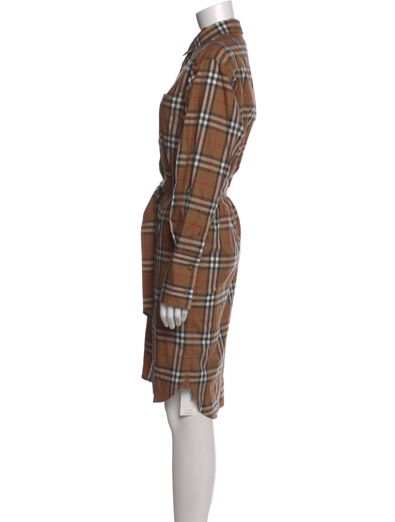 Burberry Plaid Print Knee-Length Dress w/ Tags